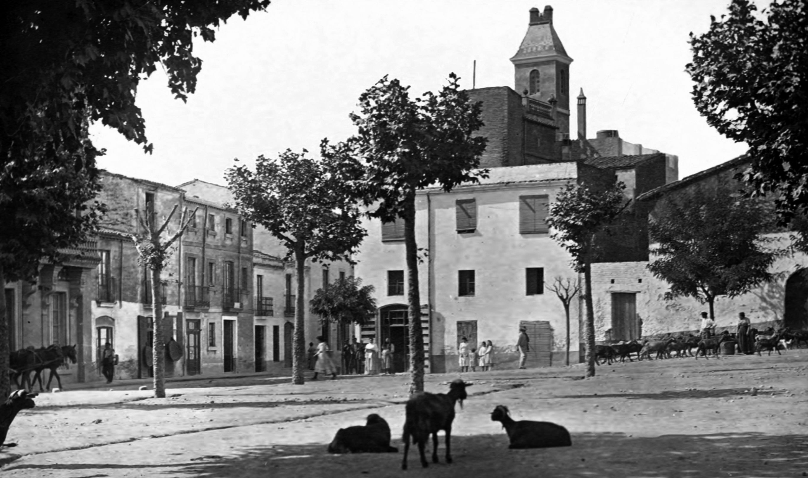 La plaça d'Octavià l'any 1910. FOTO: Fons Josep Maria Casas
