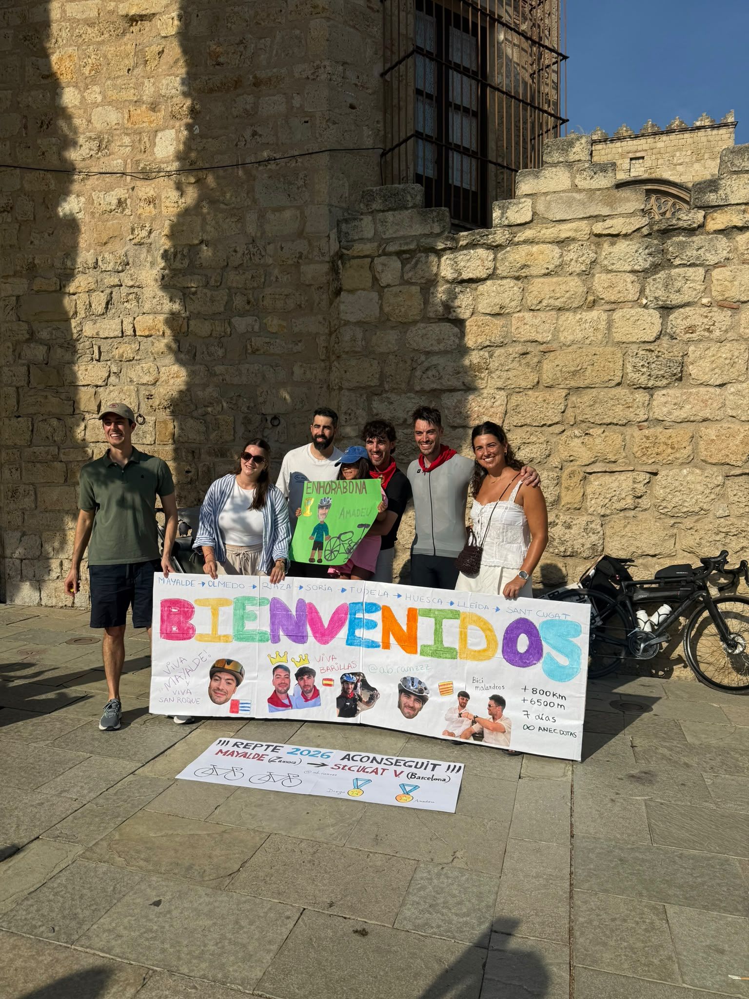 Amadeu Bernals i Diego Gómez en la seva arribada al Monestir. FOTO: Cedida