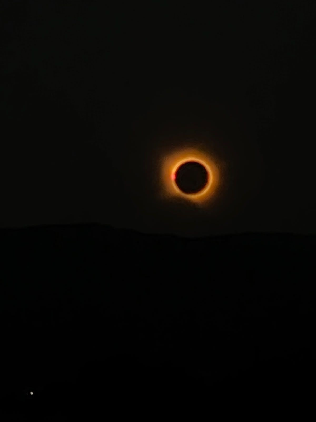 Eclipsi solar des de Montbrió del Camp. FOTO: Marta Ciurana