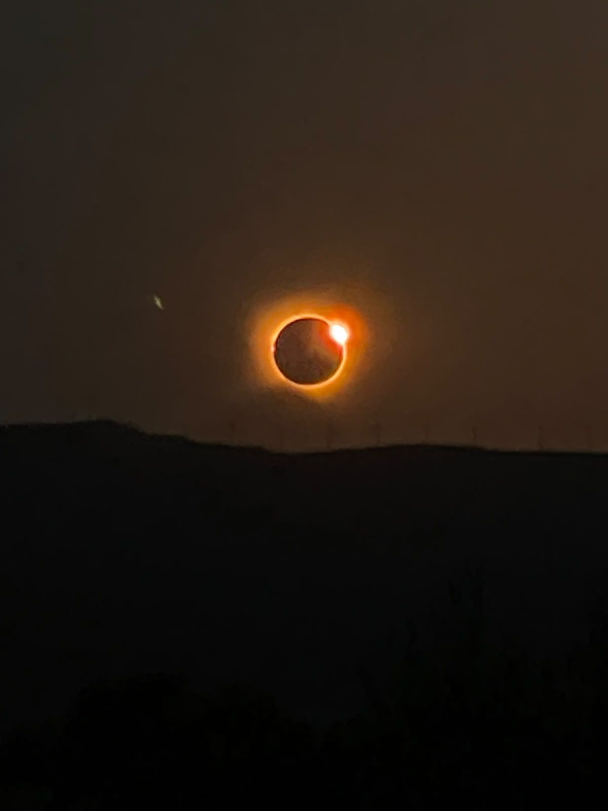 Eclipsi solar des de Montbrió del Camp. FOTO: Marta Ciurana