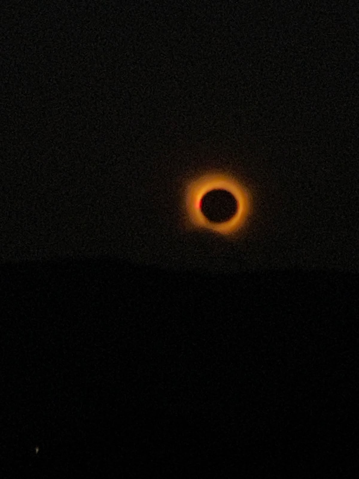 Eclipsi solar des de Montbrió del Camp. FOTO: Marta Ciurana