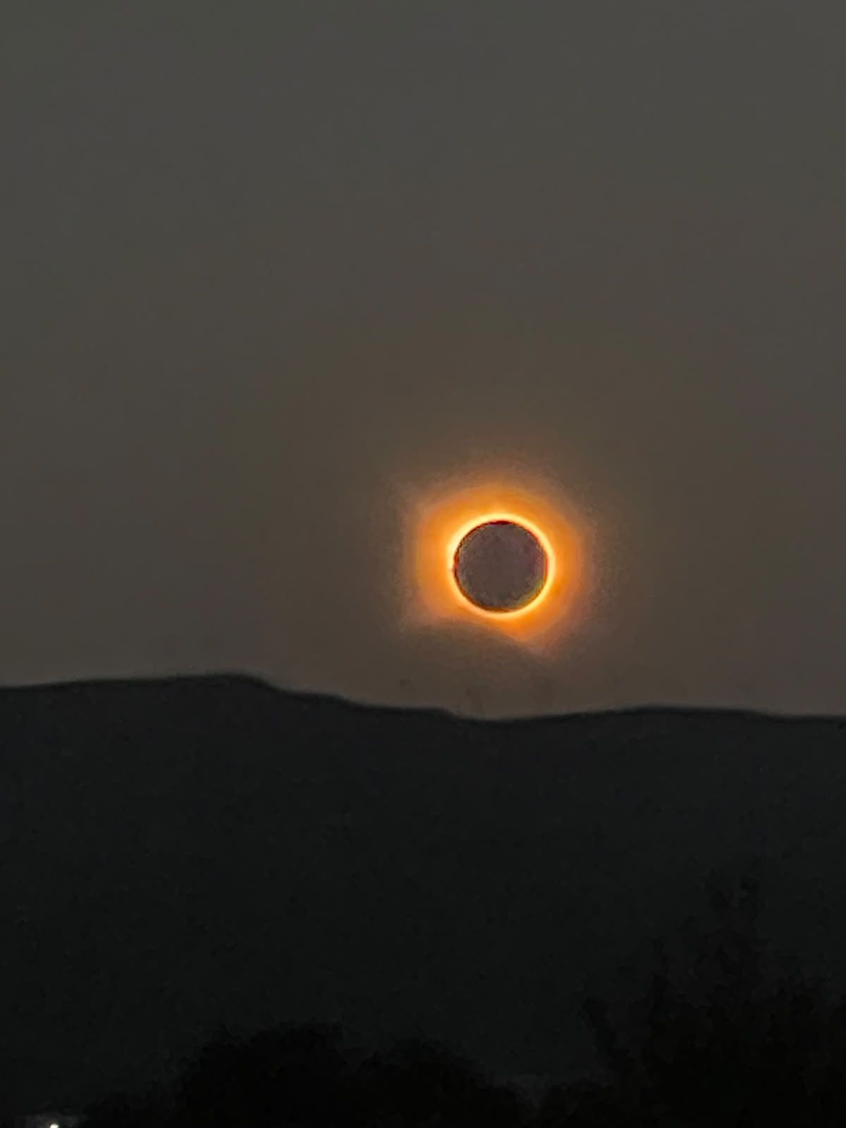 Eclipsi solar des de Montbrió del Camp. FOTO: Marta Ciurana