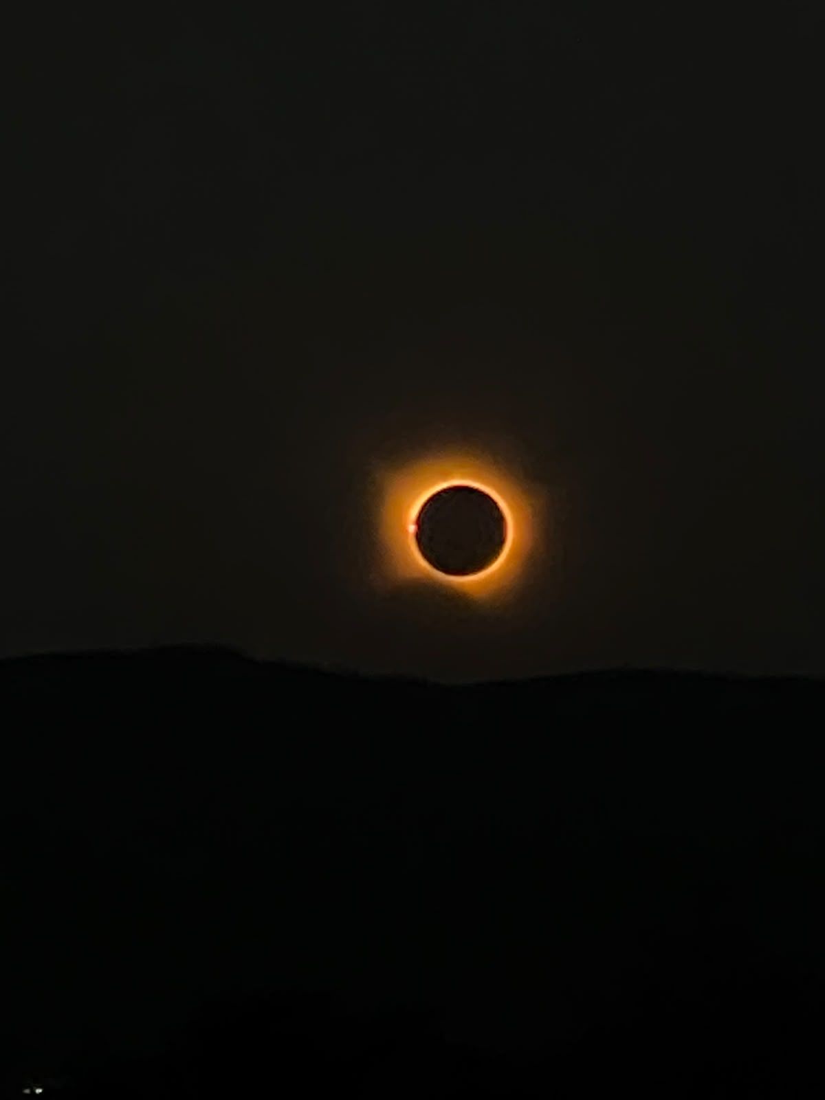 Eclipsi solar des de Montbrió del Camp. FOTO: Marta Ciurana