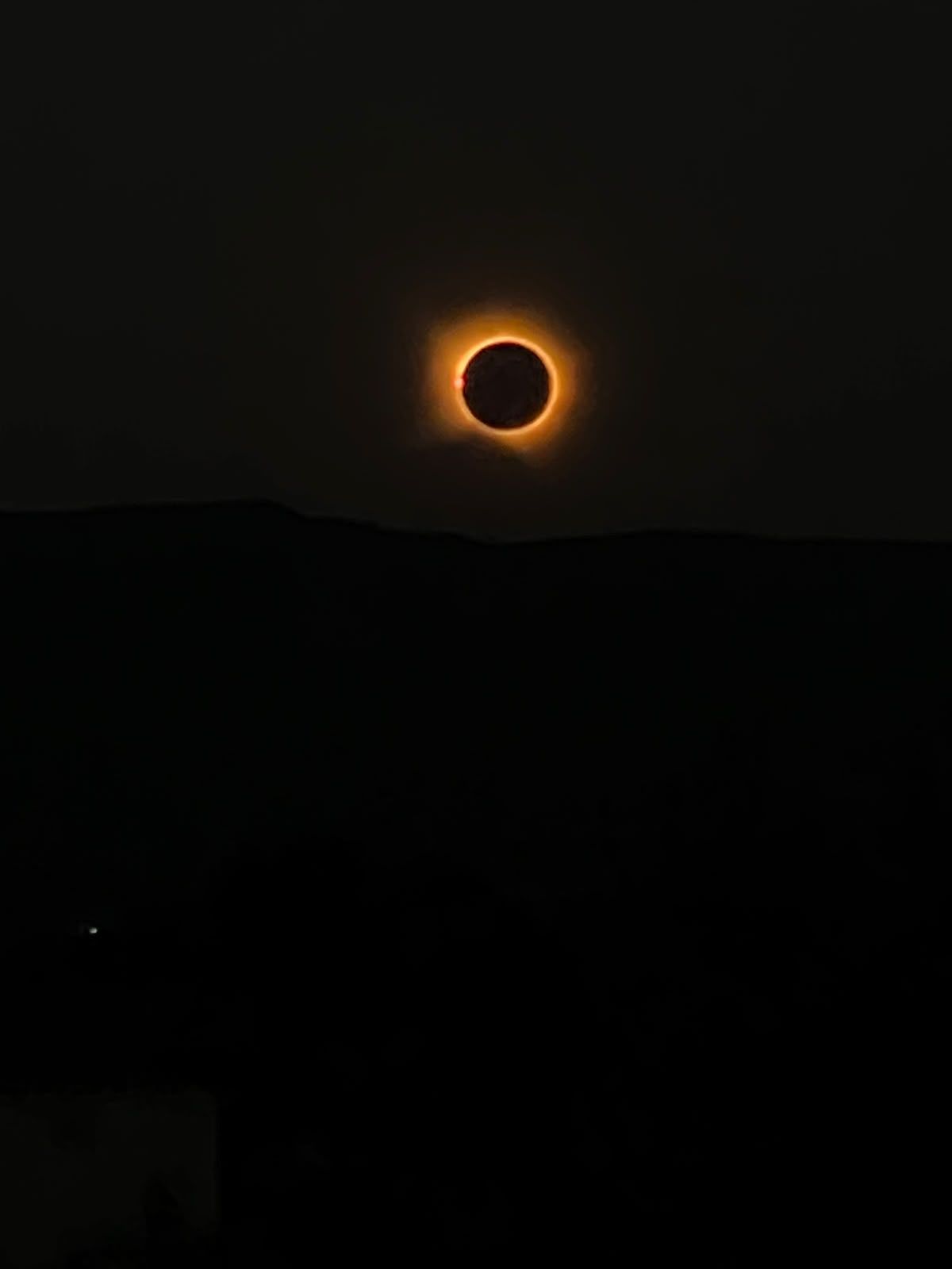 Eclipsi solar des de Montbrió del Camp. FOTO: Marta Ciurana