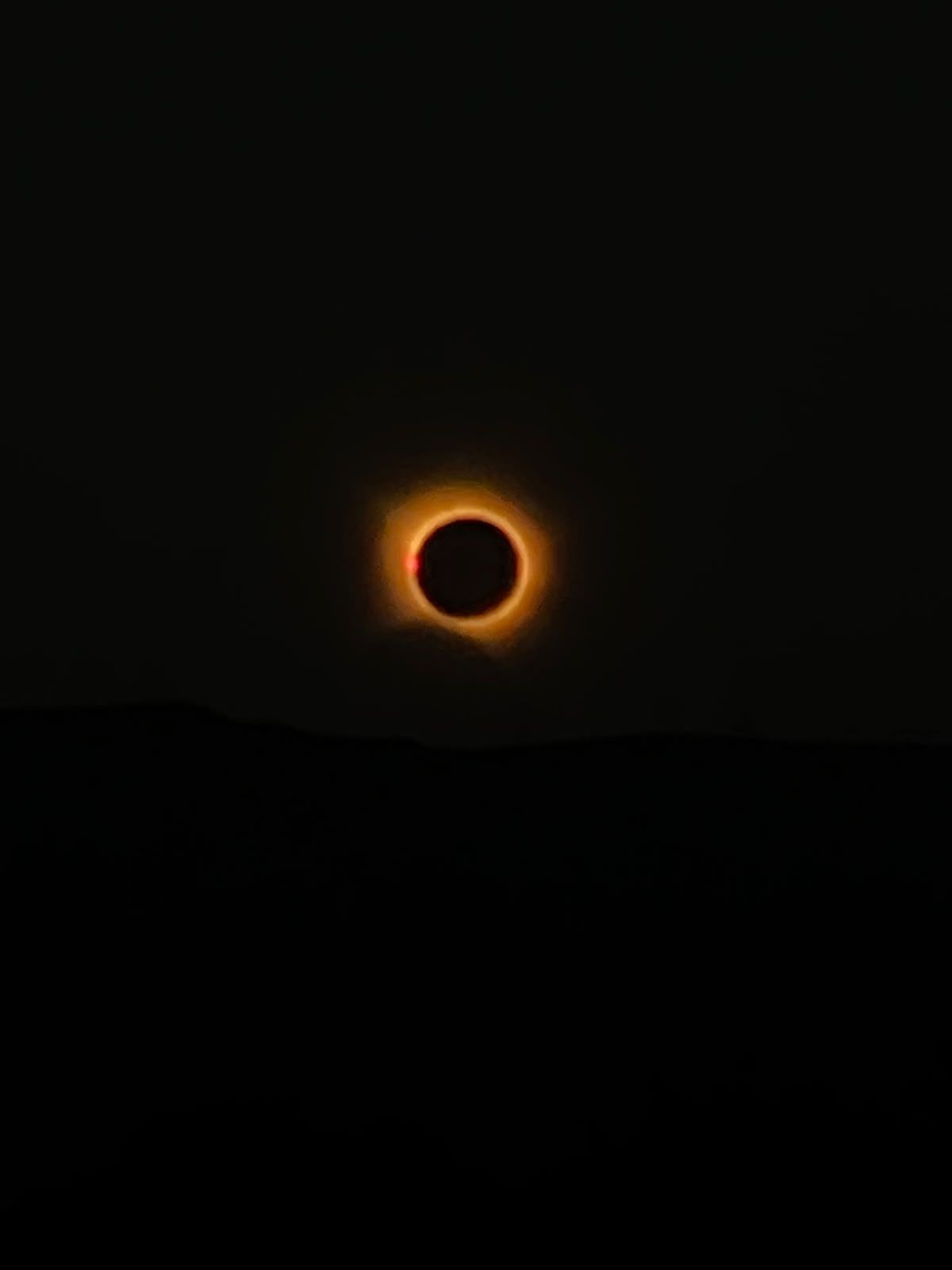 Eclipsi solar des de Montbrió del Camp. FOTO: Marta Ciurana