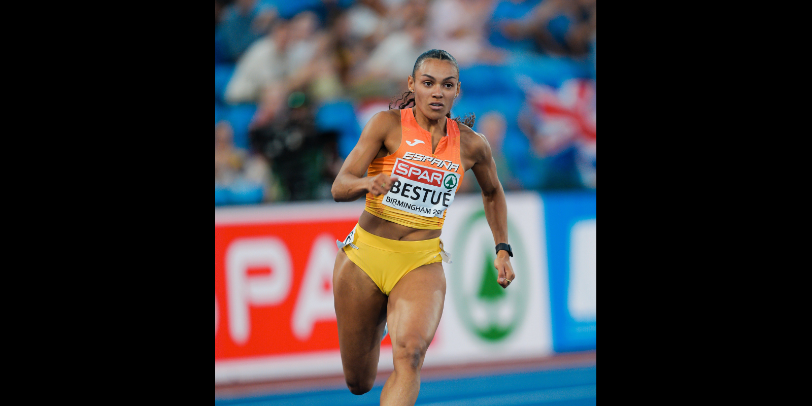 Jaël Bestué, a la final europea dels 200 metres. FOTO: RFEA