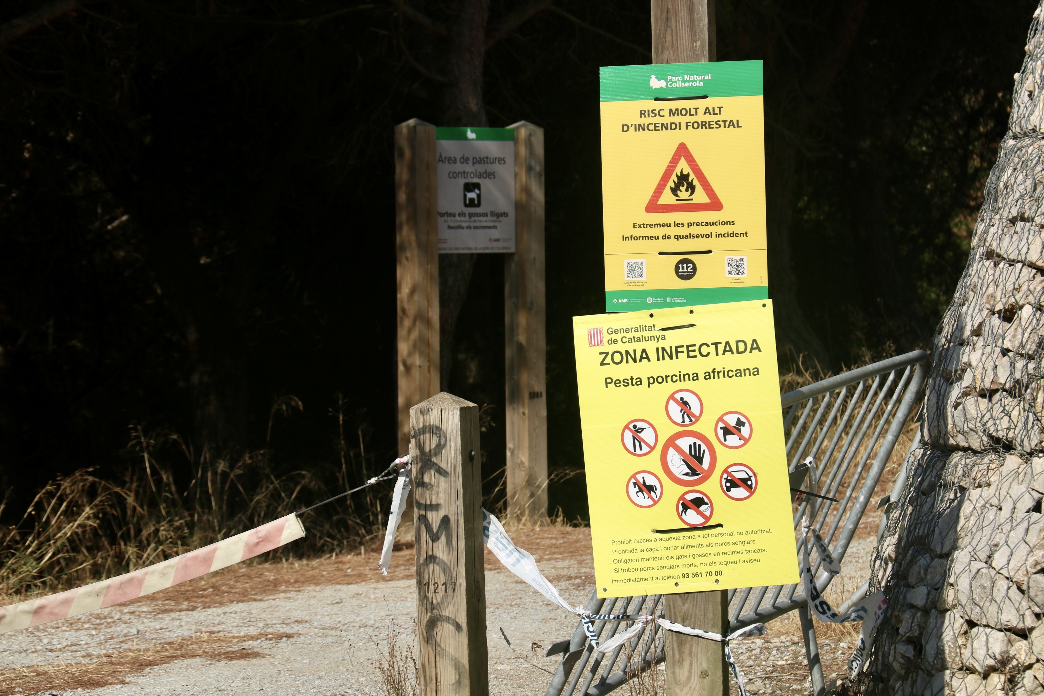 Restriccions d'accés a Collserola FOTO: ACN