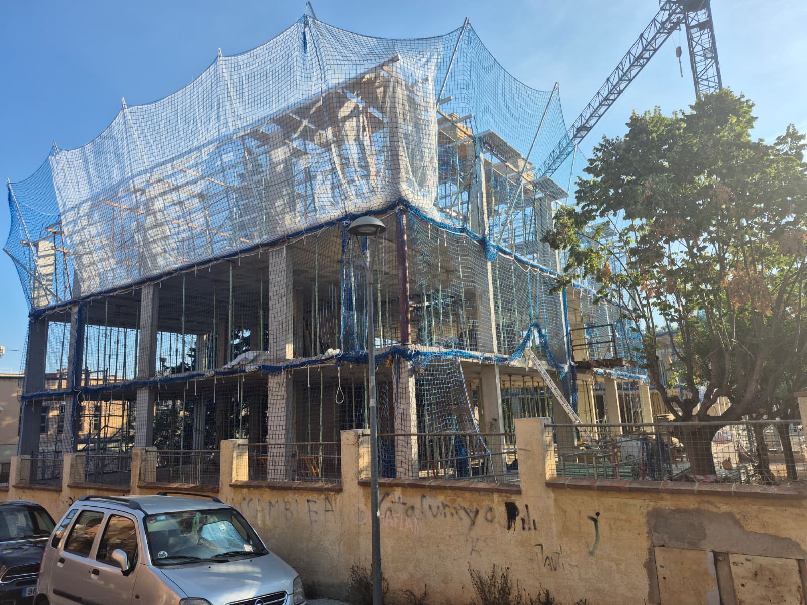 Les obres dels nous edificis, des del carrer d'Elisenda Ribatallada FOTO: TOT Sant Cugat