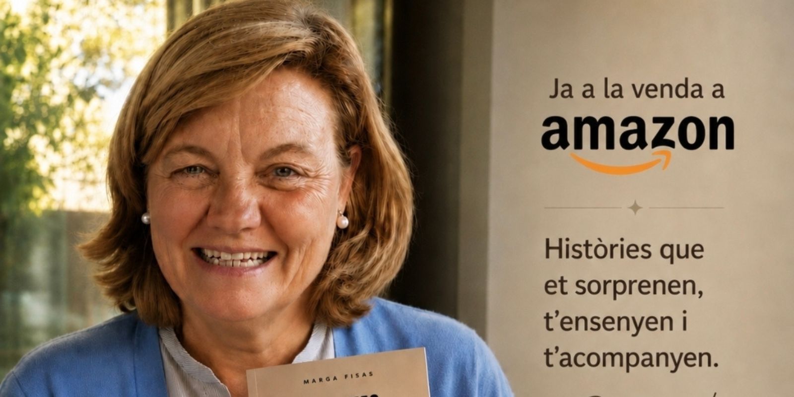 La santcugatenca Marga Fisas amb el seu llibre. FOTO: Cedida.