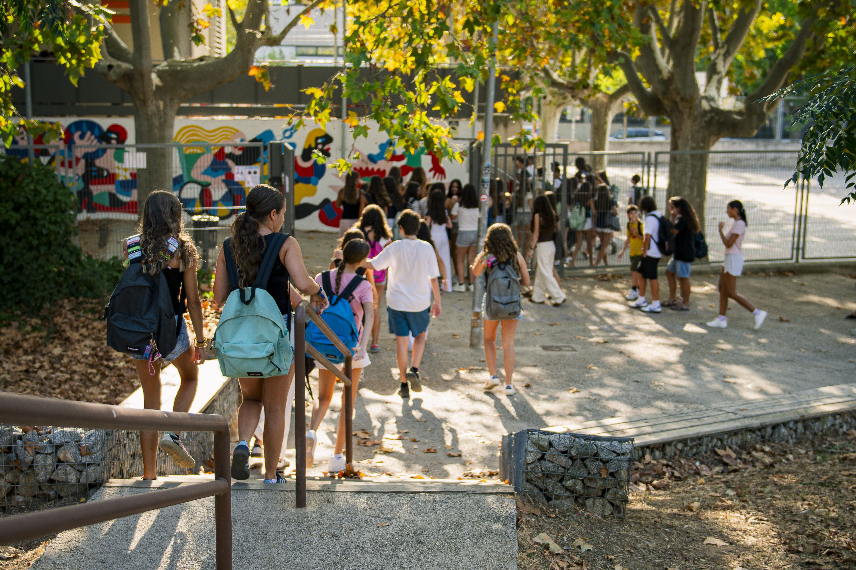 Inici de curs 2026-2027 a l'Escola Collserola i a l'Institut Joaquima Pla i Farreras. FOTO: Pol Rodríguez (TOT Sant Cugat)