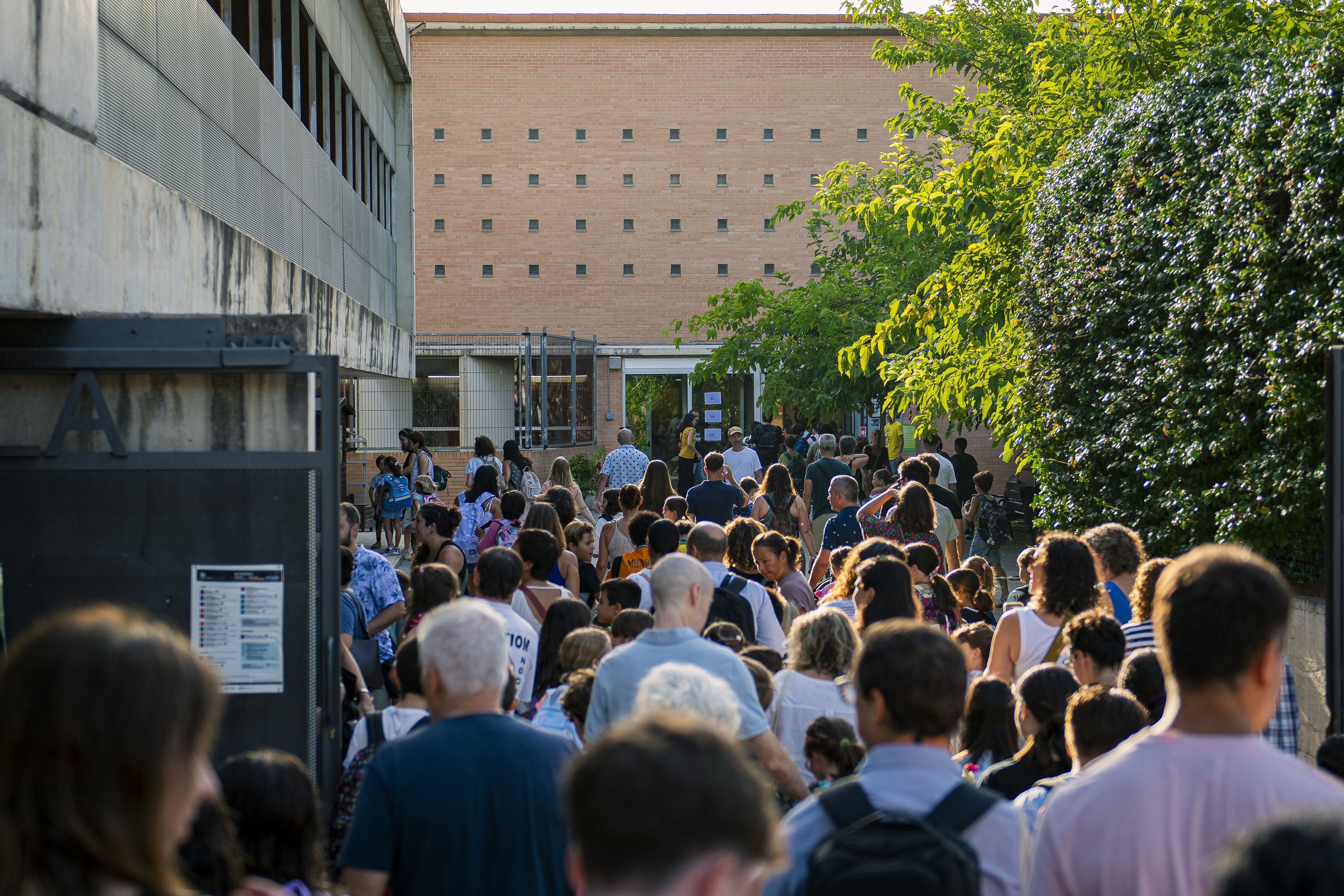 Inici de curs 2026-2027 a l'Escola Collserola i a l'Institut Joaquima Pla i Farreras. FOTO: Pol Rodríguez (TOT Sant Cugat)