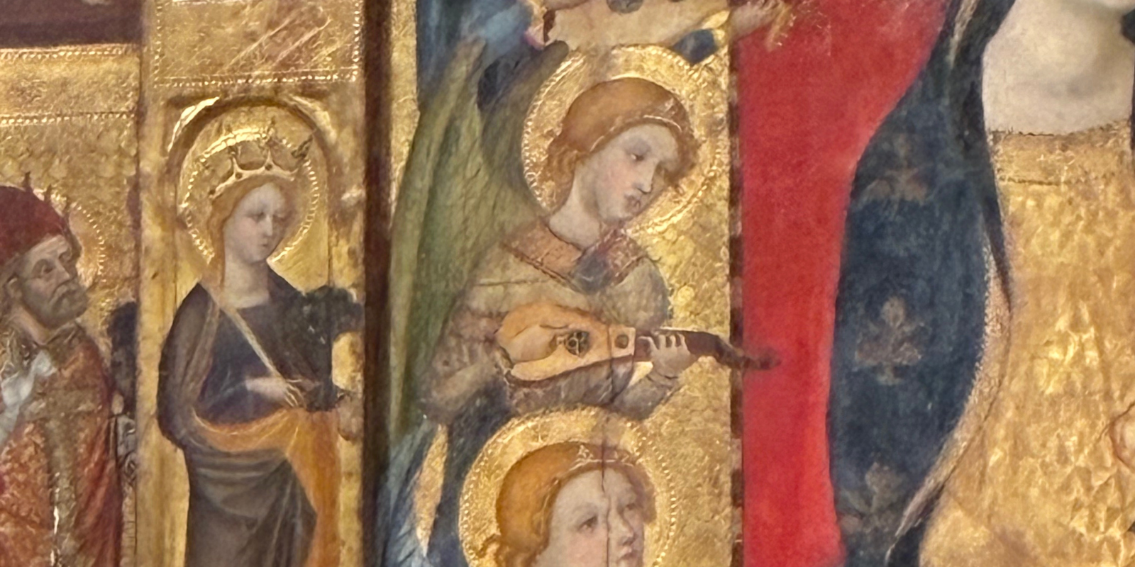 La guiterna del retaule de Pere Serra. FOTO. TOT Sant Cugat