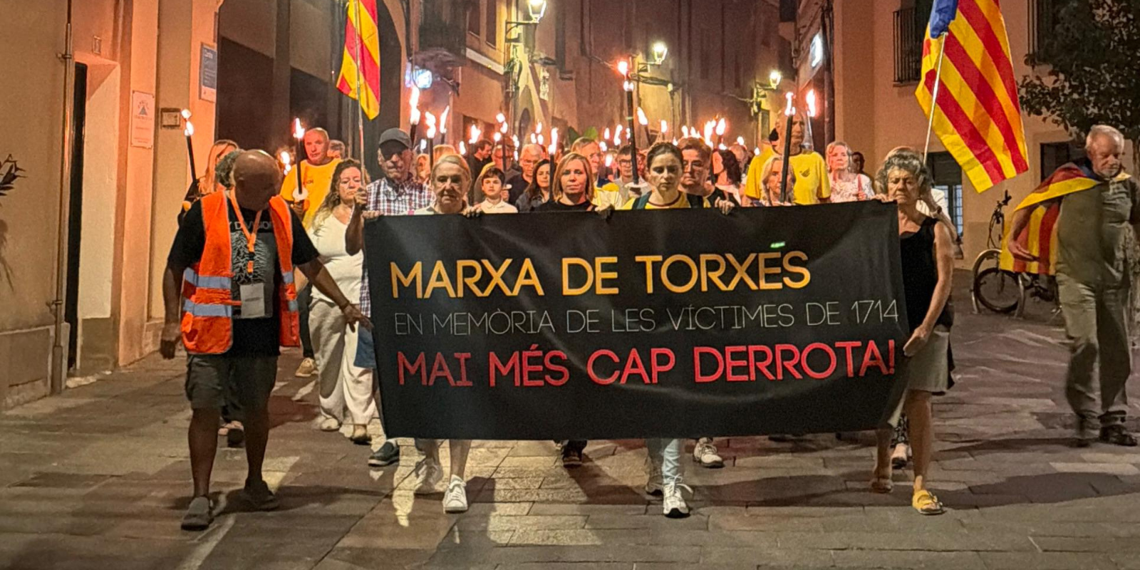 La Marxa de Torxes commemora les víctimes del setge de 1714. FOTO: TOT Sant Cugat