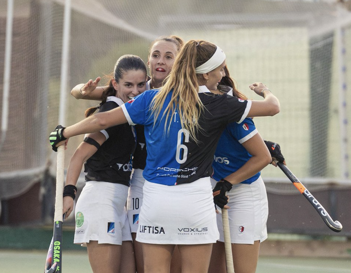 El femení d'hoquei herba del Junior FC goleja el Club Egara en la final del Campionat de Catalunya. FOTO: Federació Catalana d'Hoquei