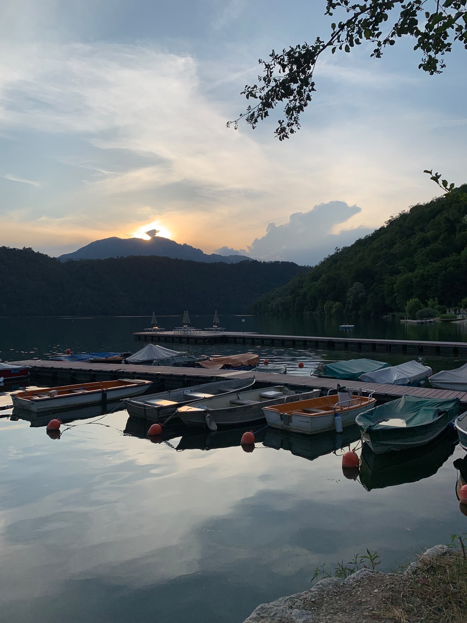Posta de sol al llac · Lago Levico Trento Alto Adagio FOTO: Cristina Delgado Puig