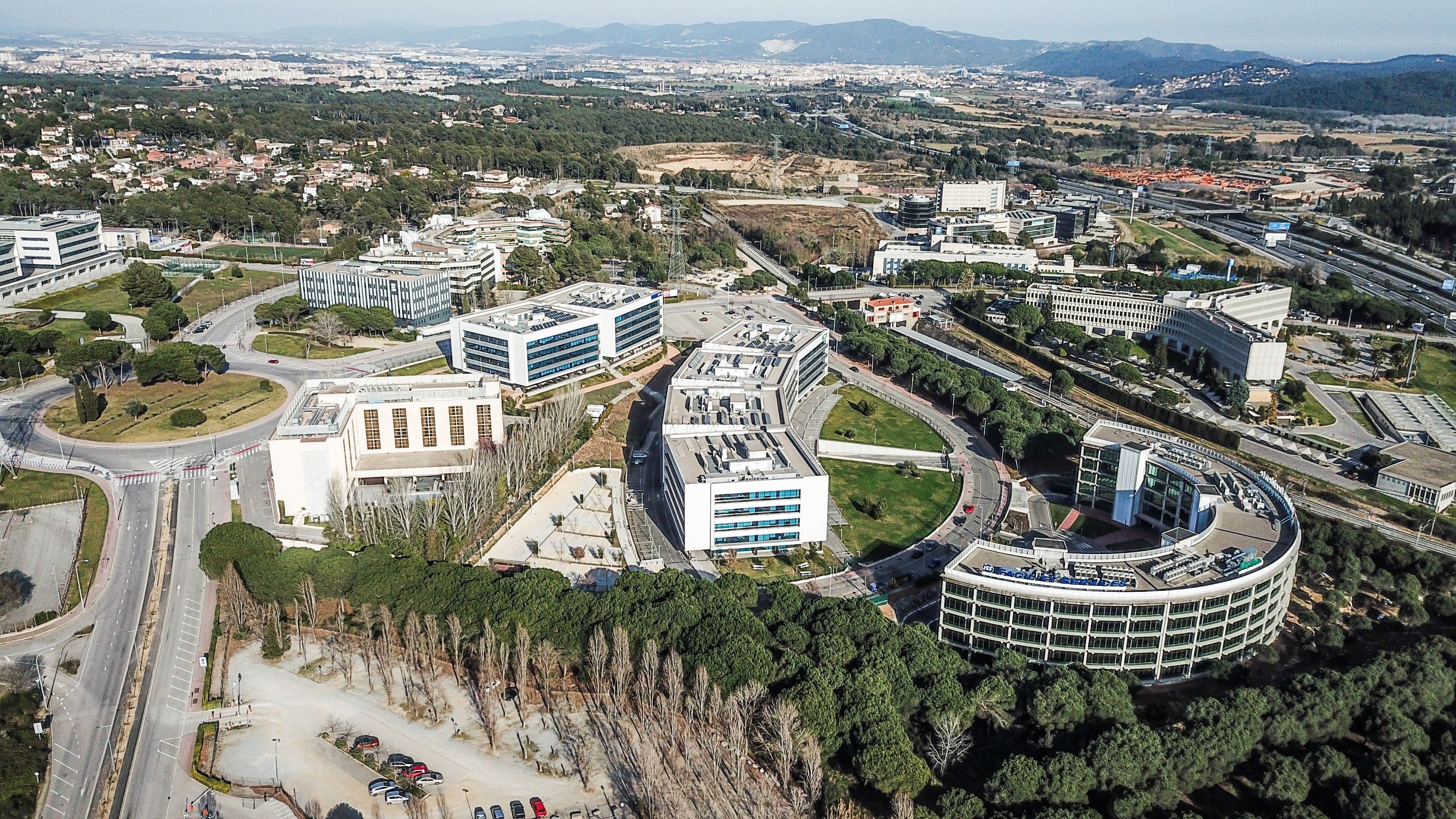 Vista àrea del parc empresarial de Sant Joan FOTO: Ajuntament