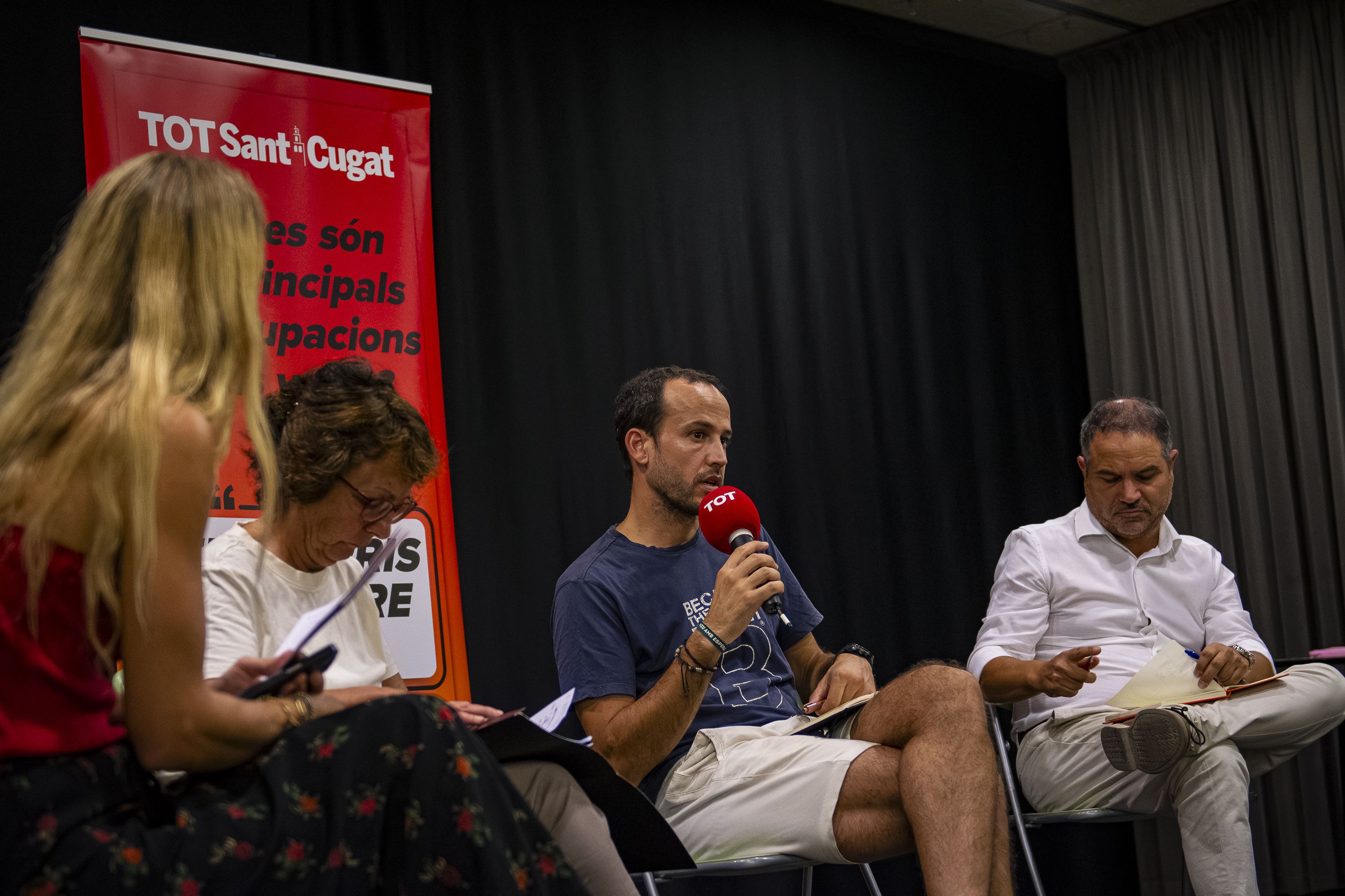 Debat a Coll Favà i Can Magí del cicle 'Els barris al centre'. FOTO: Pol Rodríguez (TOT Sant Cugat)