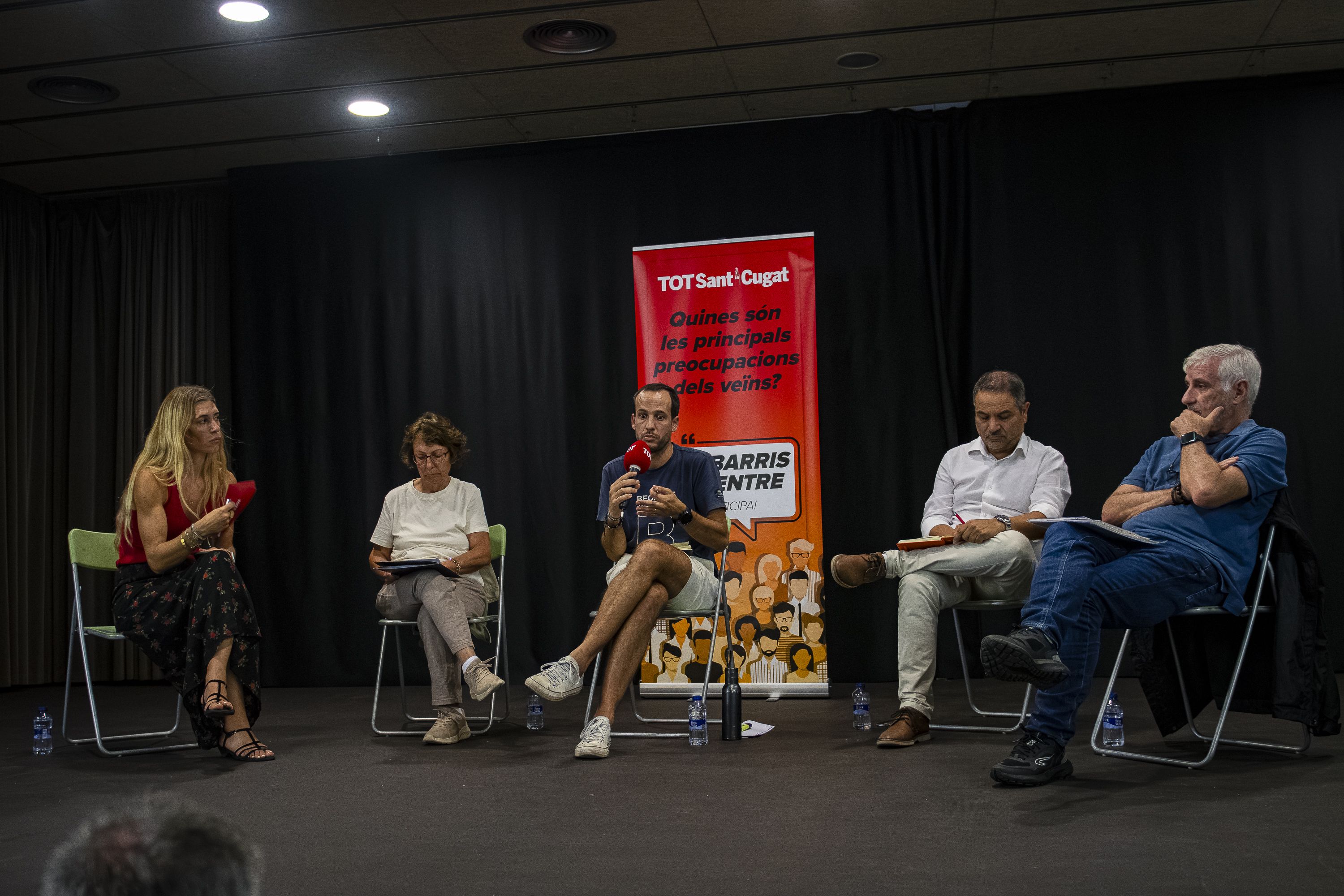 Debat a Coll Favà i Can Magí del cicle 'Els barris al centre'. FOTO: Pol Rodríguez (TOT Sant Cugat)