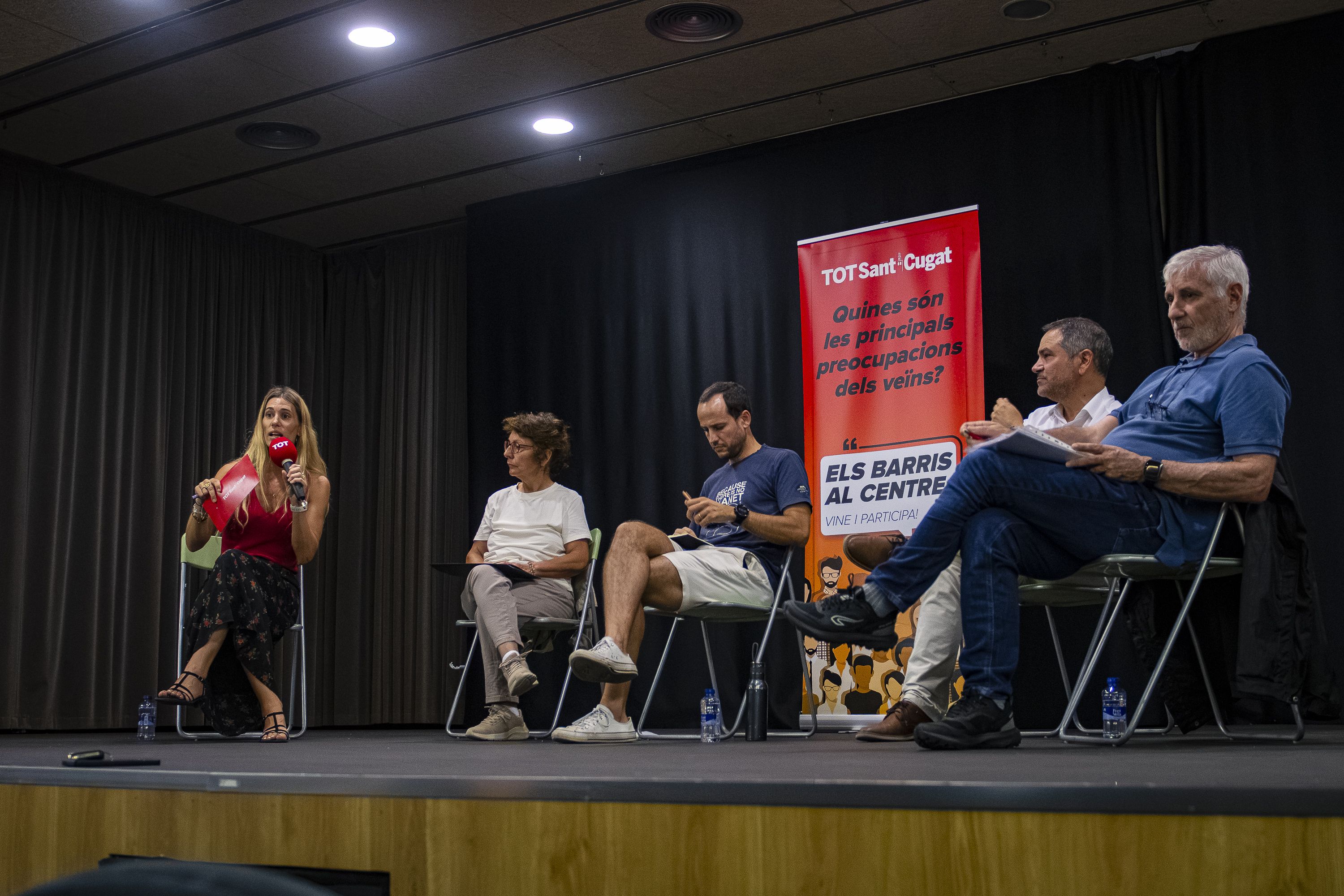 Debat a Coll Favà i Can Magí del cicle 'Els barris al centre'. FOTO: Pol Rodríguez (TOT Sant Cugat)