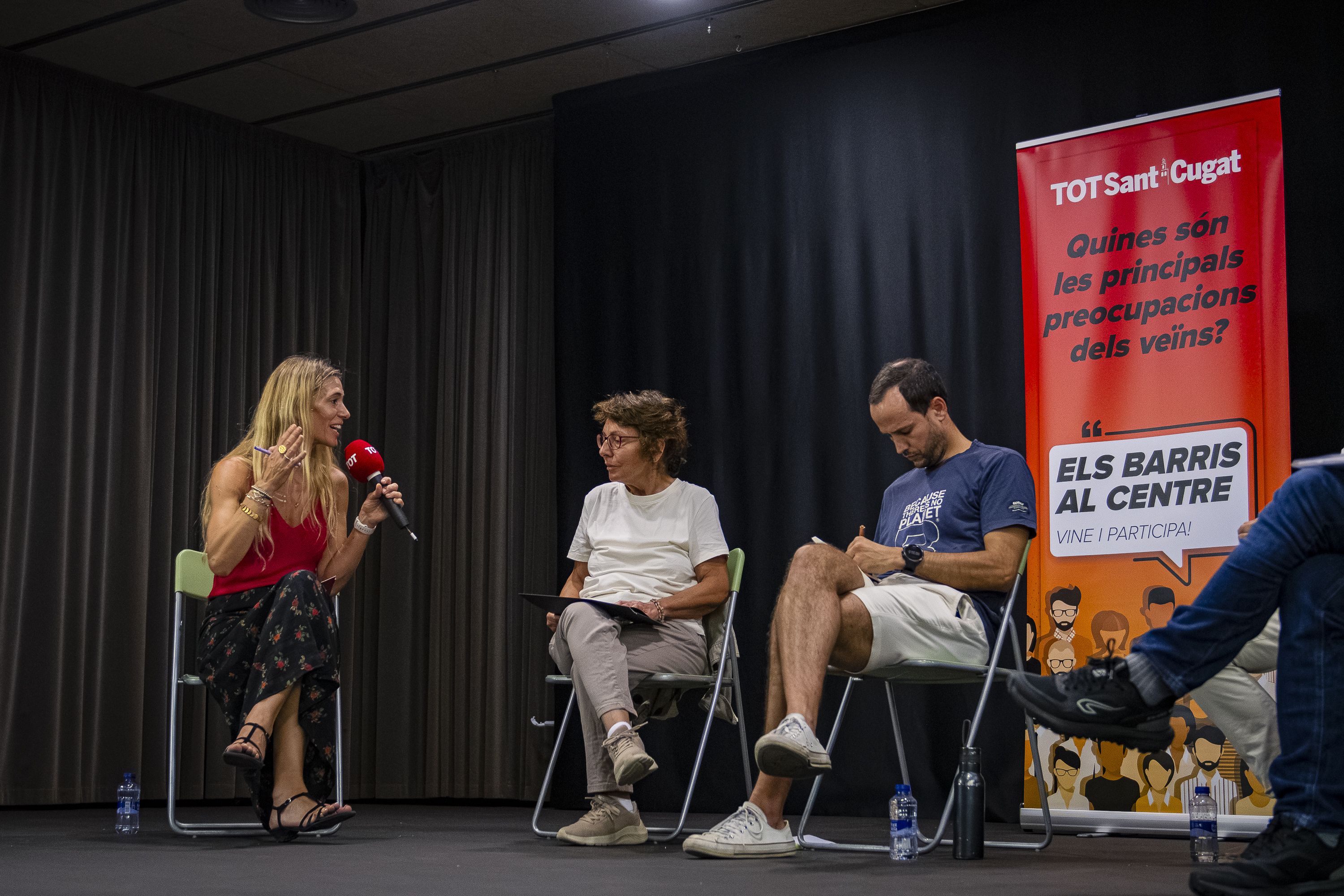 Debat a Coll Favà i Can Magí del cicle 'Els barris al centre'. FOTO: Pol Rodríguez (TOT Sant Cugat)