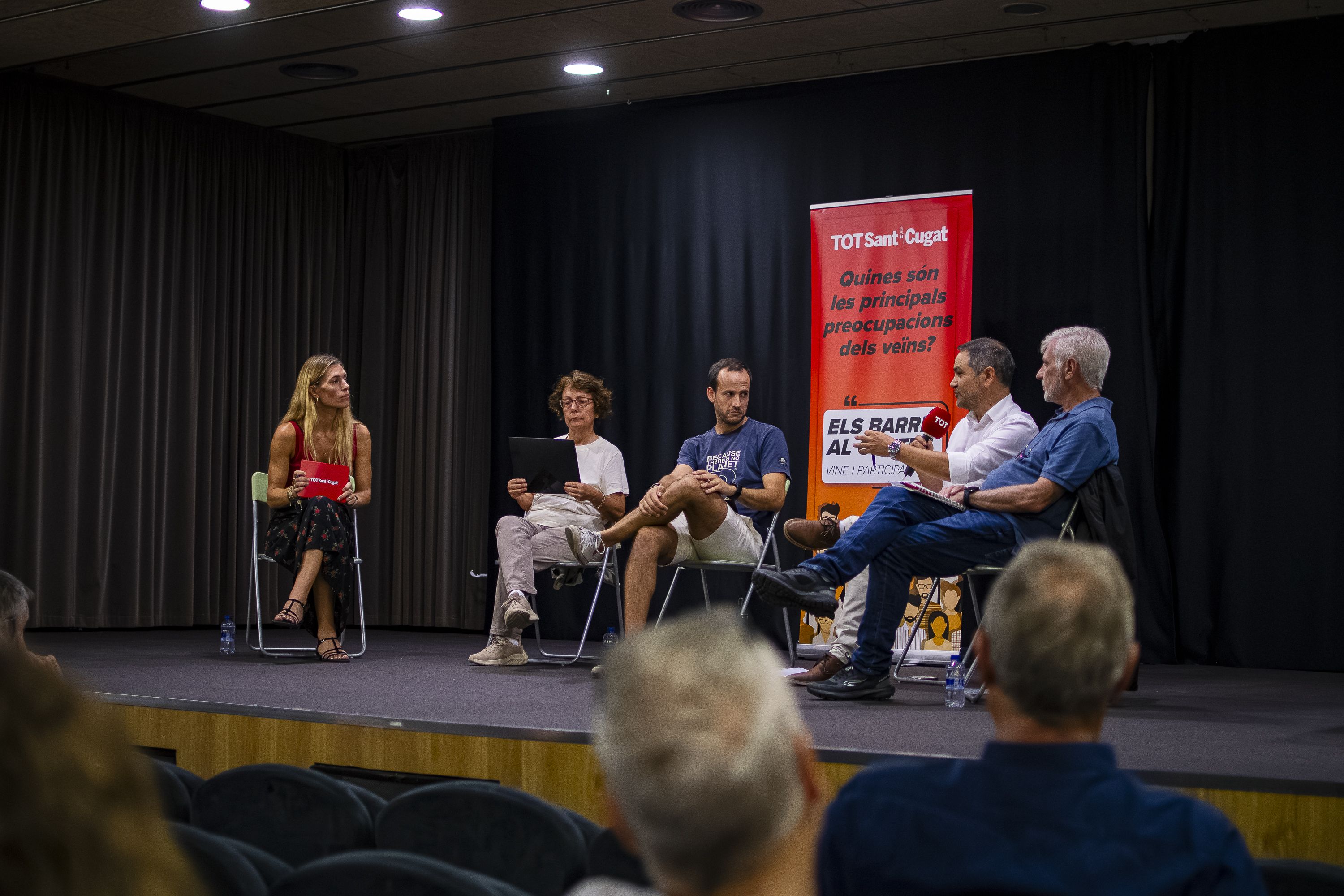 Debat a Coll Favà i Can Magí del cicle 'Els barris al centre'. FOTO: Pol Rodríguez (TOT Sant Cugat)