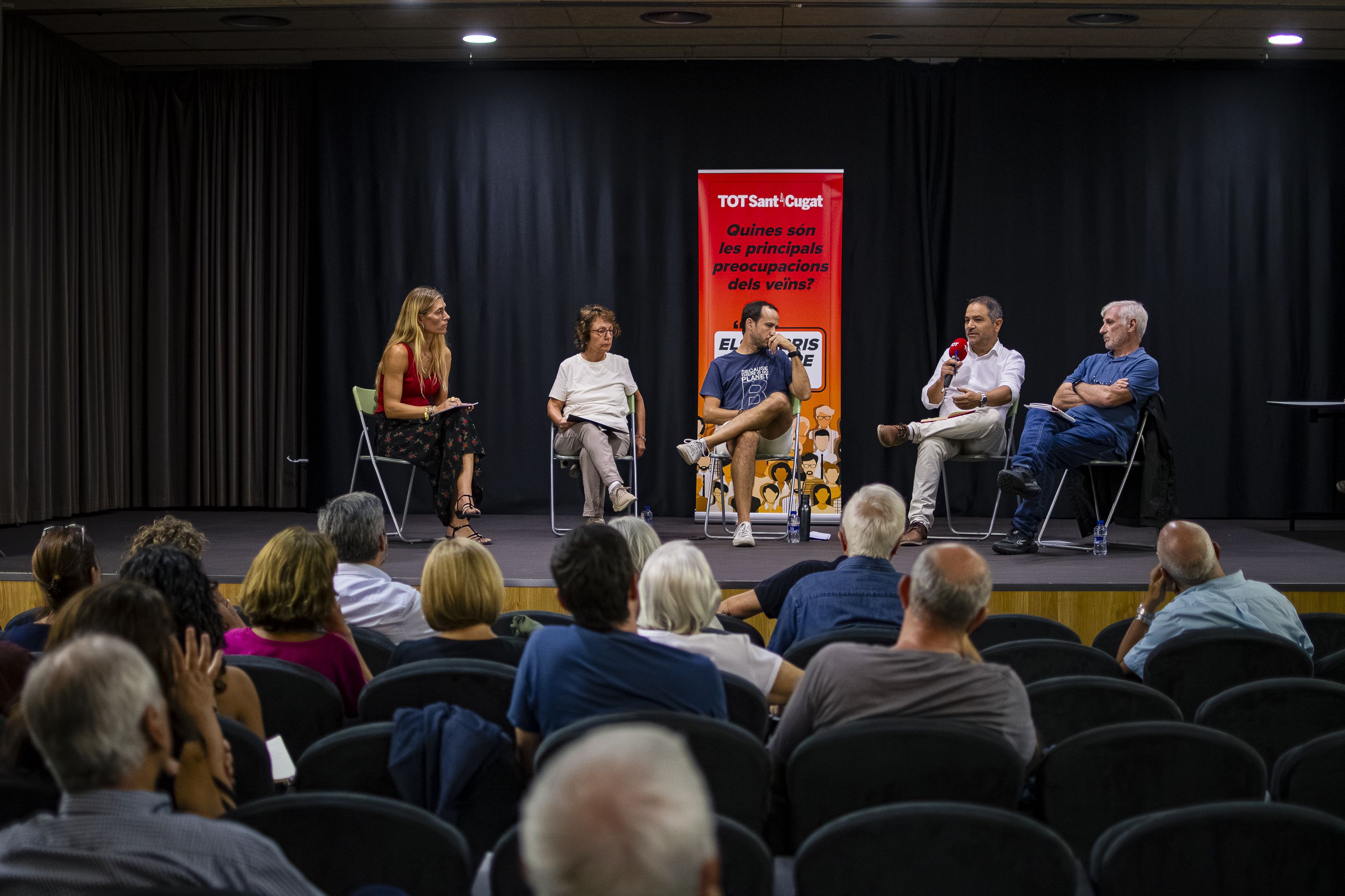 Debat a Coll Favà i Can Magí del cicle 'Els barris al centre'. FOTO: Pol Rodríguez (TOT Sant Cugat)