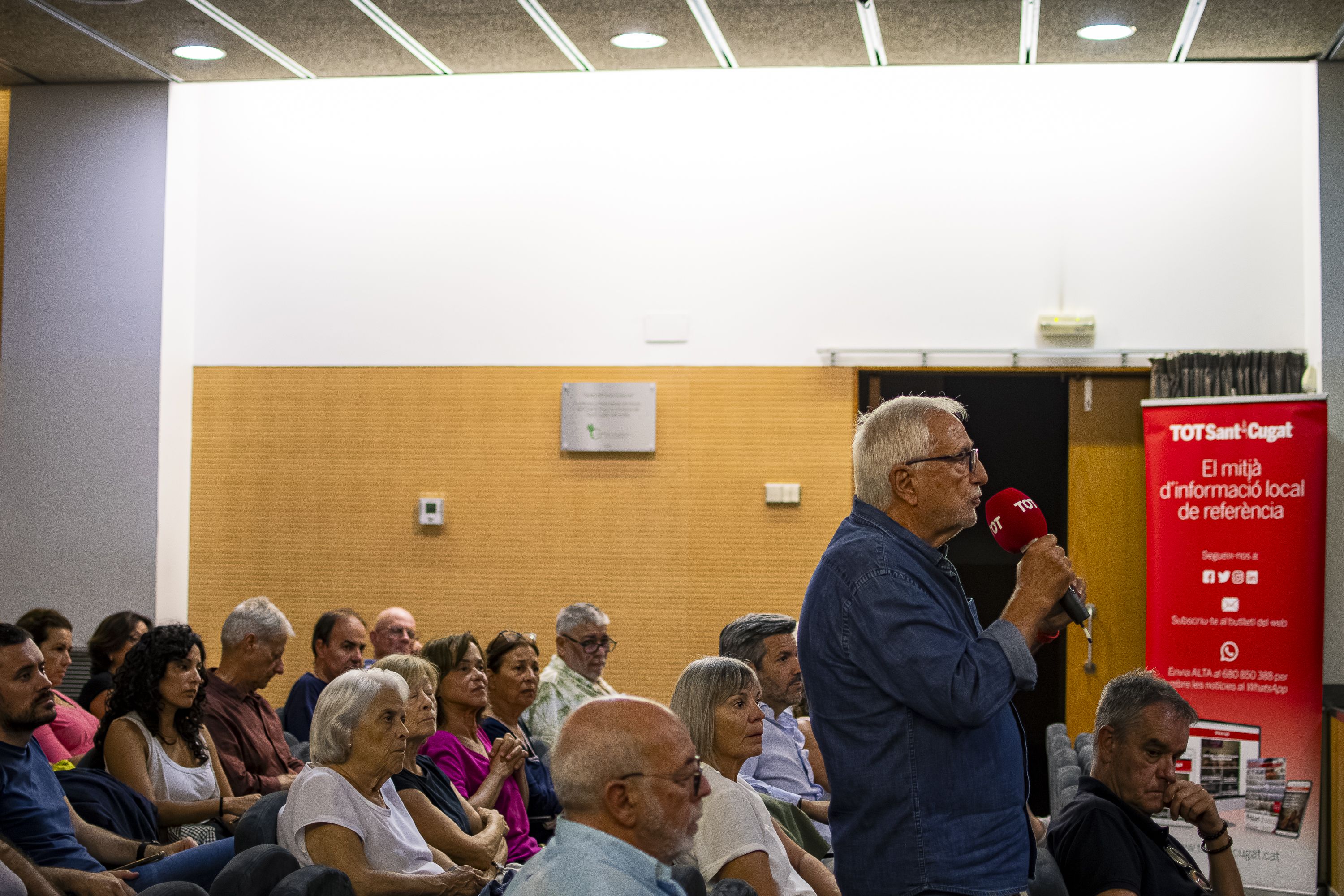 Debat a Coll Favà i Can Magí del cicle 'Els barris al centre'. FOTO: Pol Rodríguez (TOT Sant Cugat)