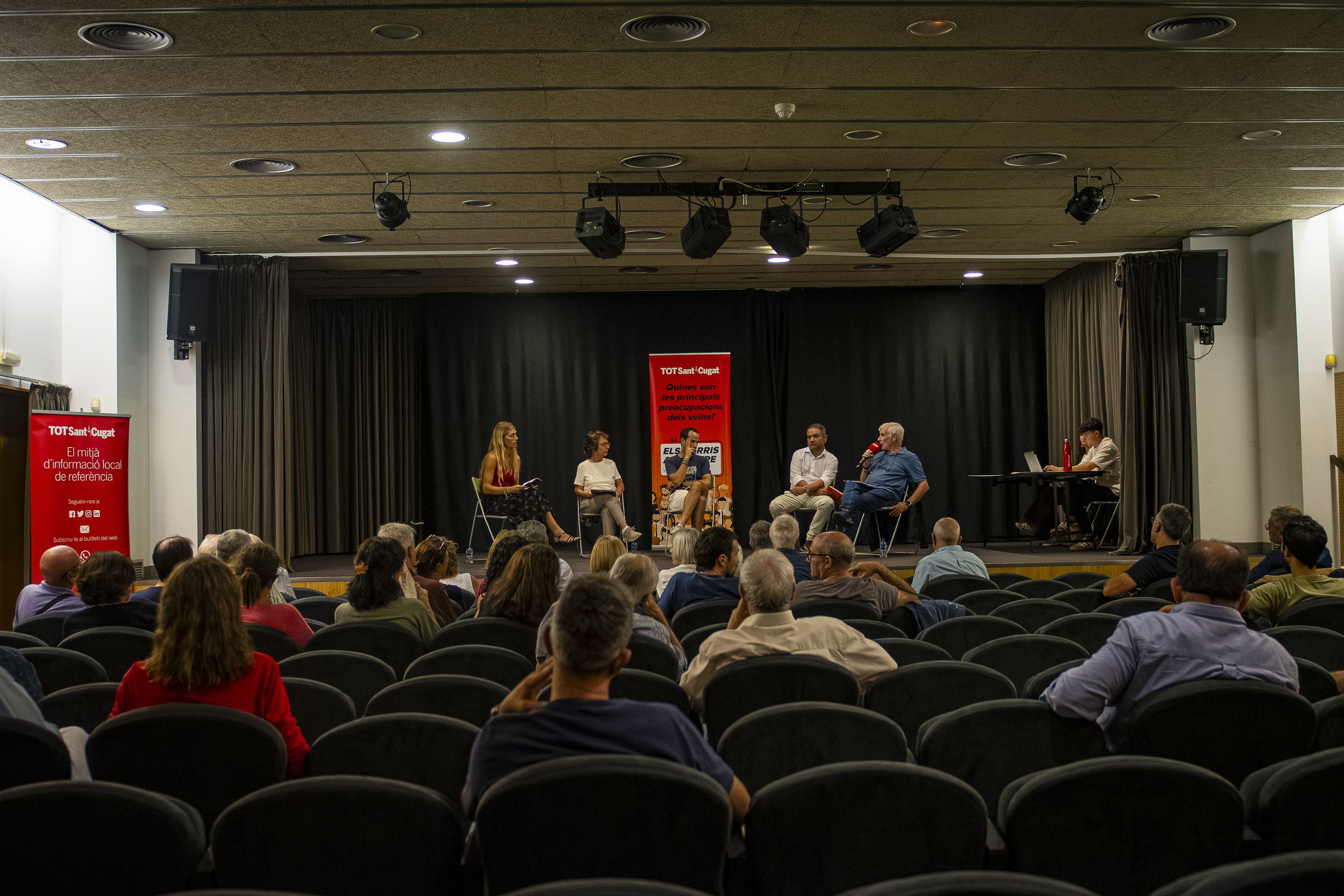Debat a Coll Favà i Can Magí del cicle 'Els barris al centre'. FOTO: Pol Rodríguez (TOT Sant Cugat)