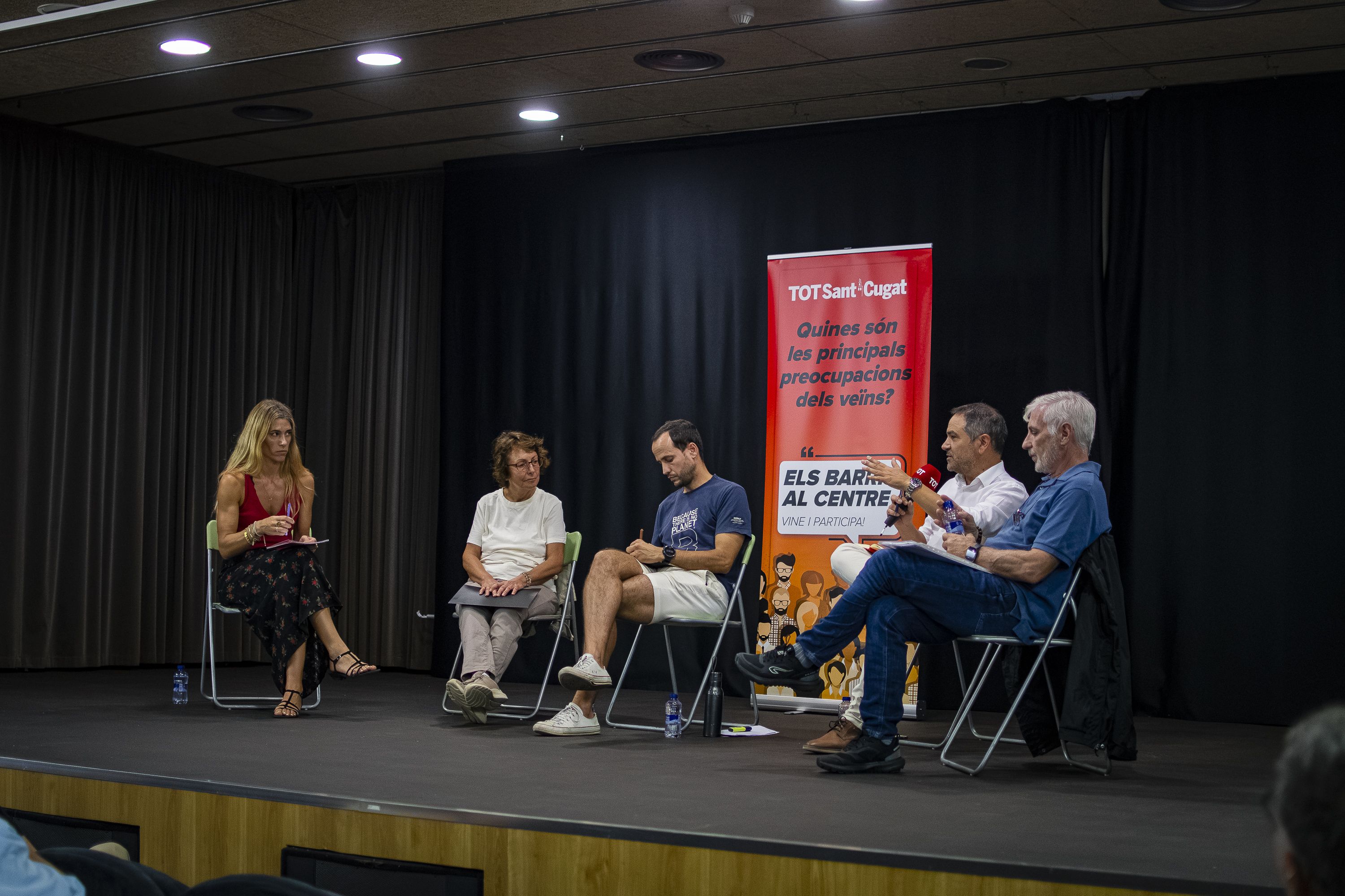 Debat a Coll Favà i Can Magí del cicle 'Els barris al centre'. FOTO: Pol Rodríguez (TOT Sant Cugat)