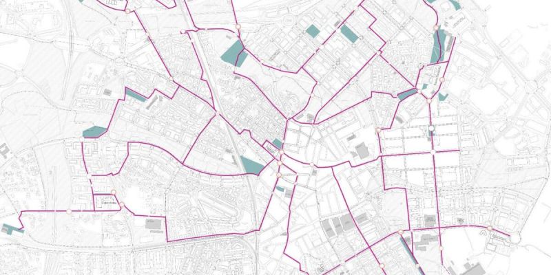 Mapa de Camins Escolars del Centre. FOTO: Cedida