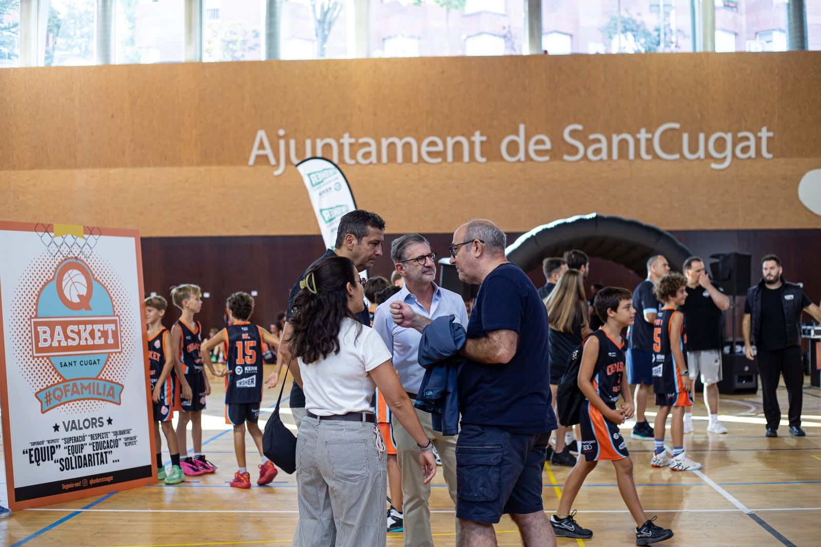 Presentació d'equips del Qbasket Sant Cugat. FOTO: Ajuntament