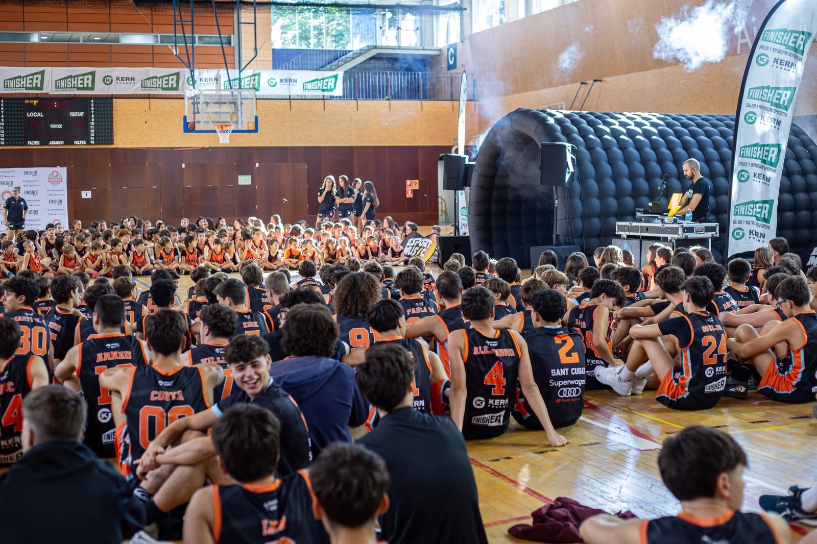 Presentació d'equips del Qbasket Sant Cugat. FOTO: Ajuntament