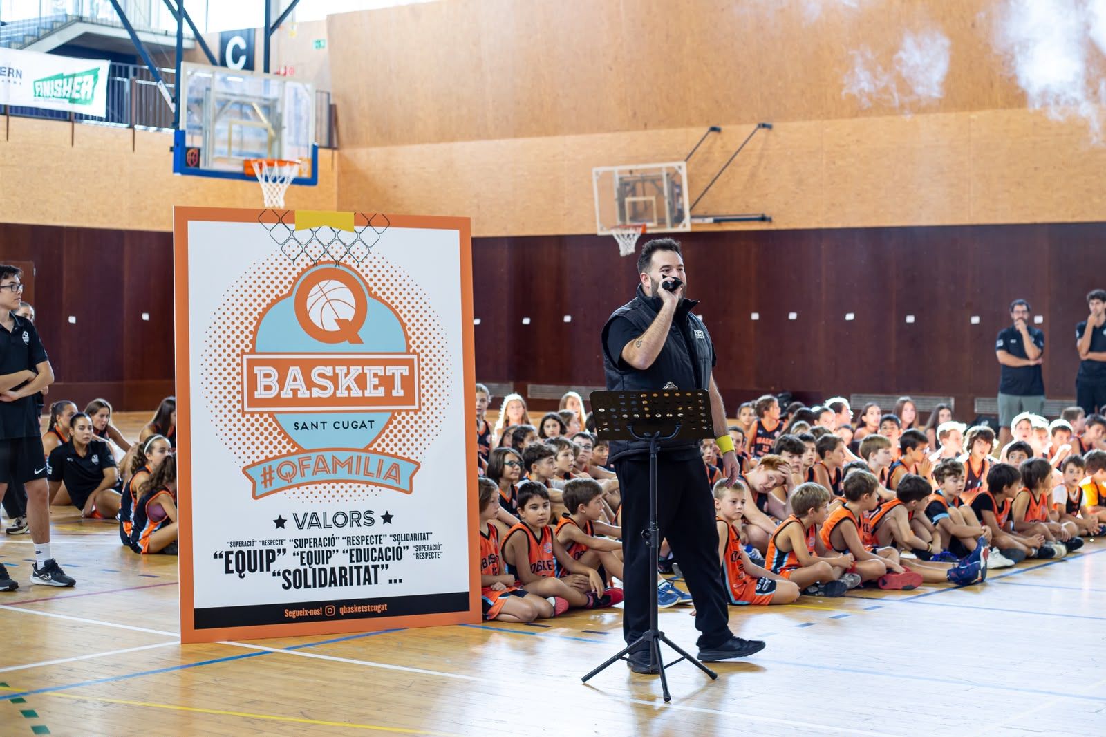 Presentació d'equips del Qbasket Sant Cugat. FOTO: Ajuntament