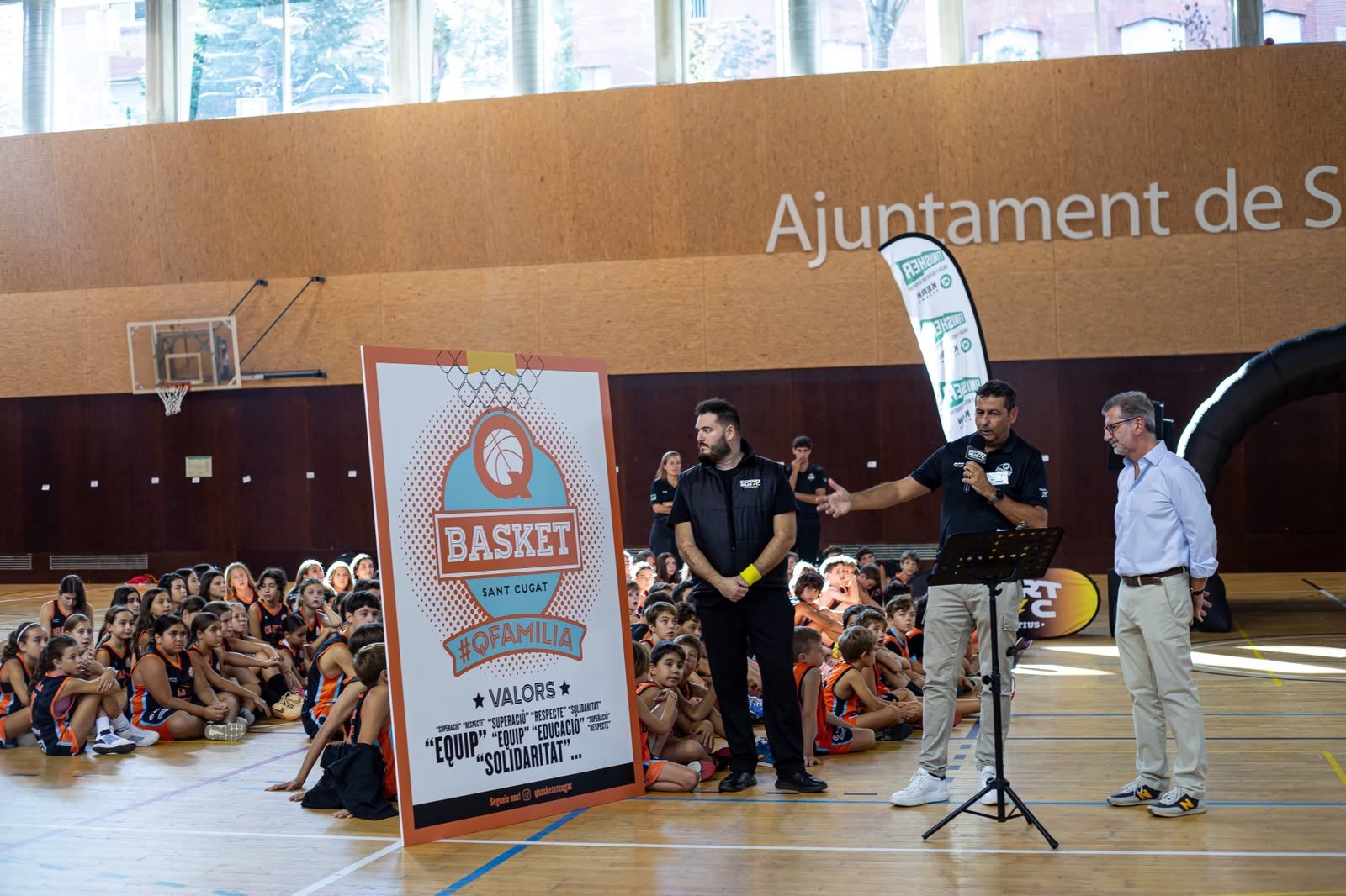 Presentació d'equips del Qbasket Sant Cugat. FOTO: Ajuntament