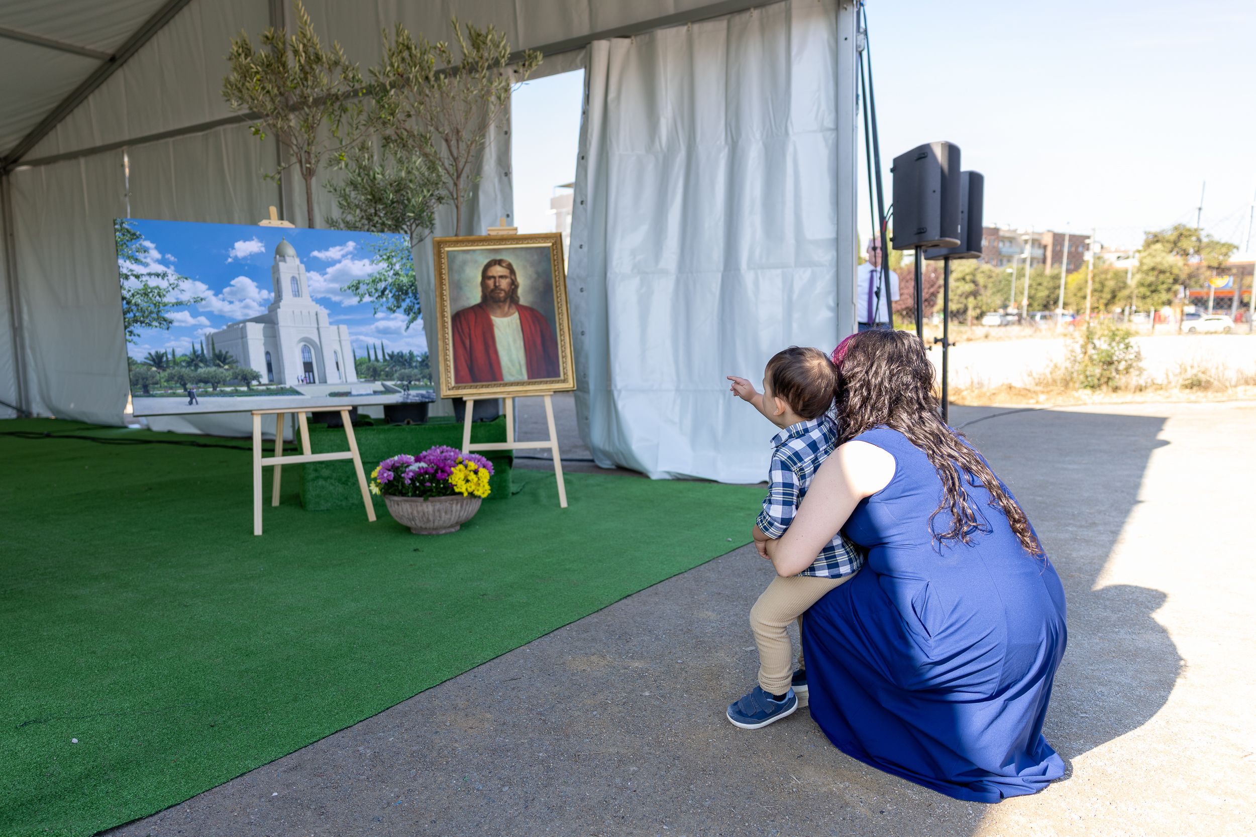 Primera pedra Temple Mormons a Sant Cugat. FOTO: Cedida