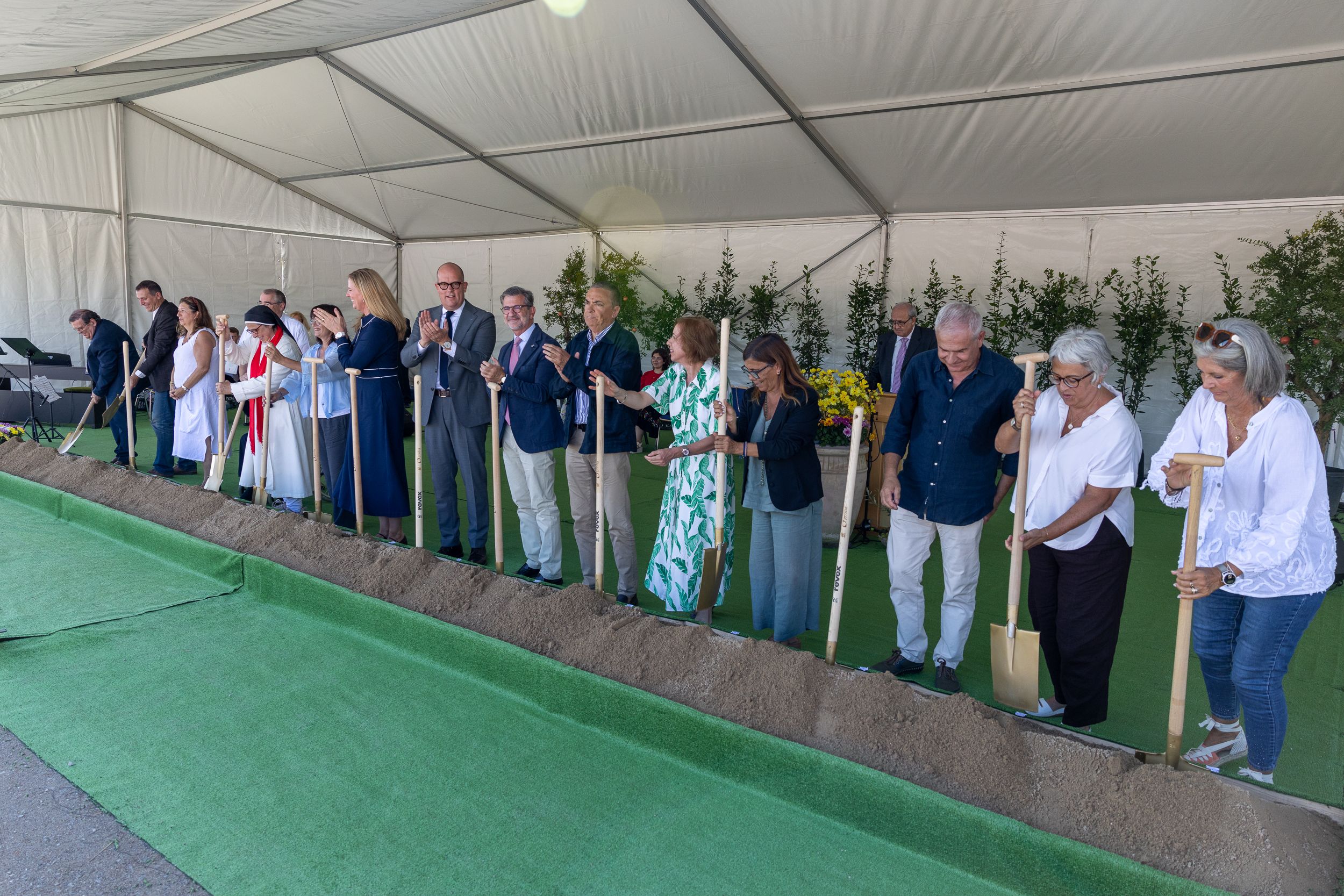 Primera pedra Temple Mormons a Sant Cugat. FOTO: Cedida