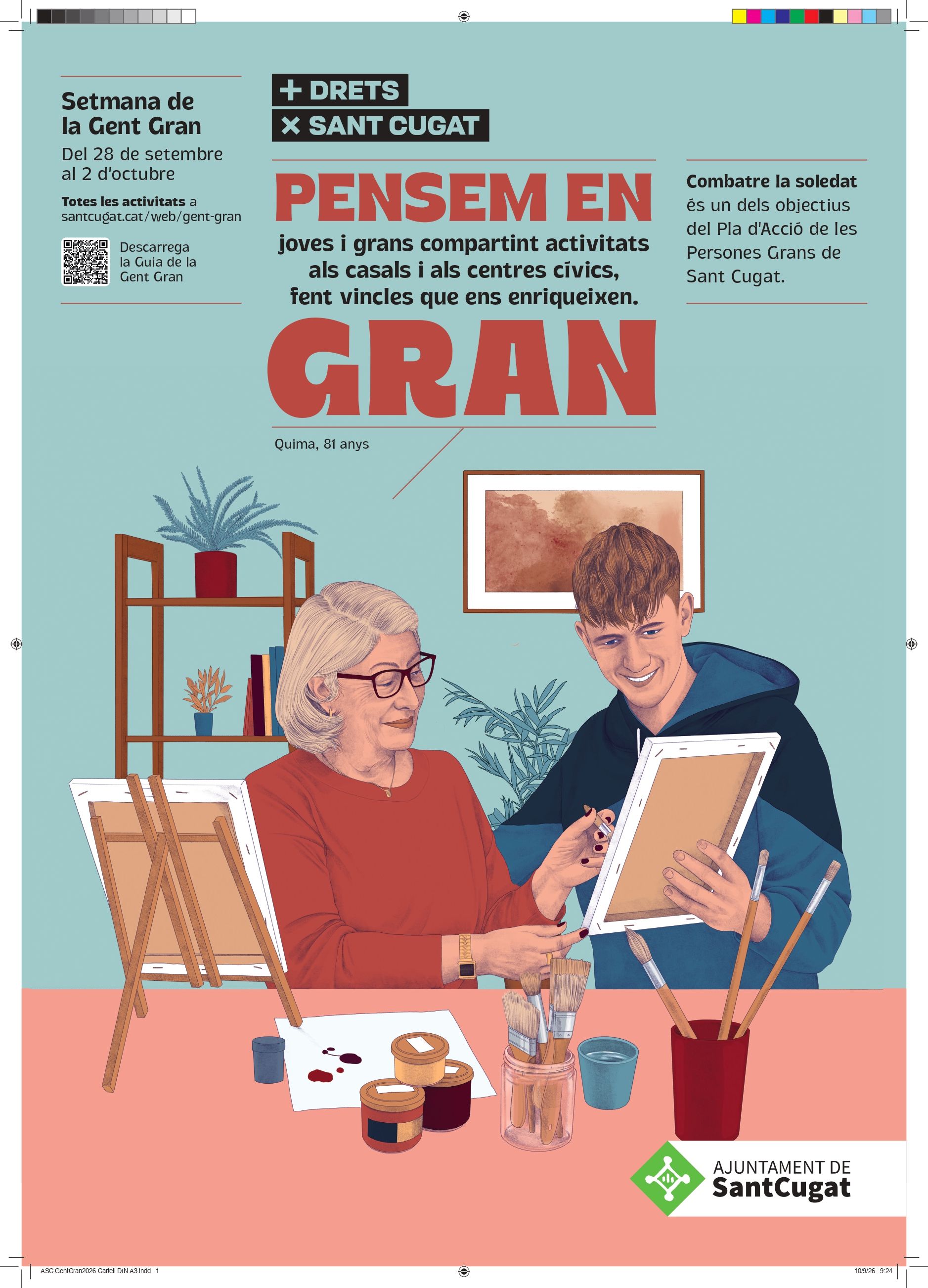 Cartell de la Setmana de la Gent Gran a Sant Cugat