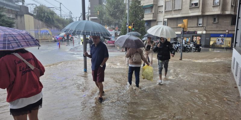Incidències a Sant Cugat per la pluja. FOTO: TOT Sant Cugat