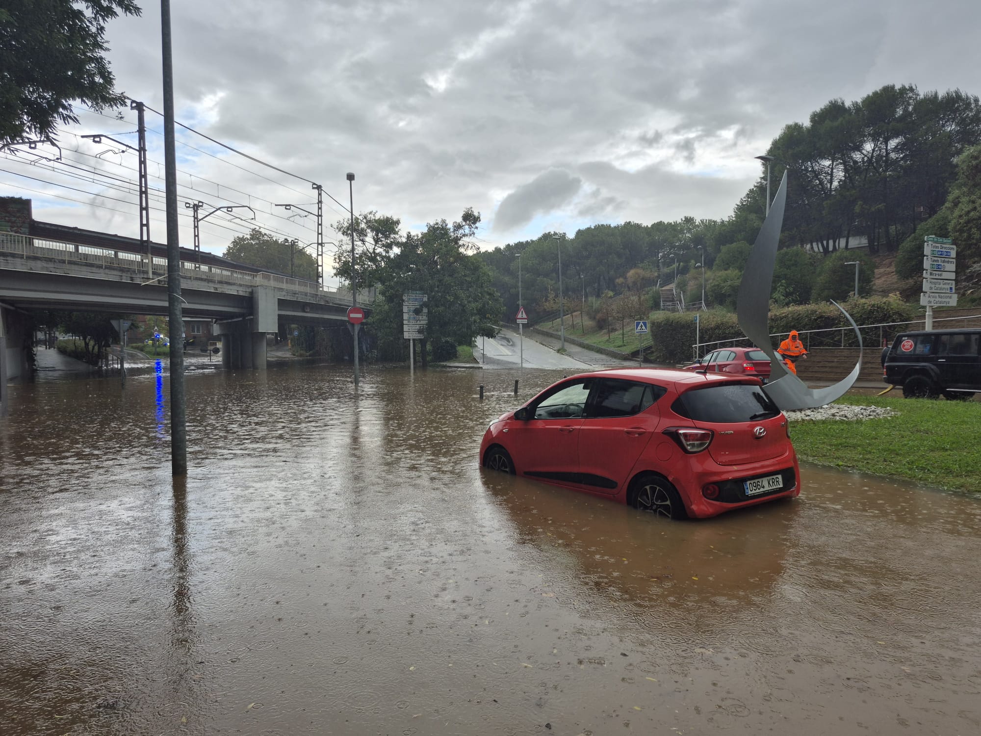 Incidències a Sant Cugat per la pluja. FOTO: TOT Sant Cugat