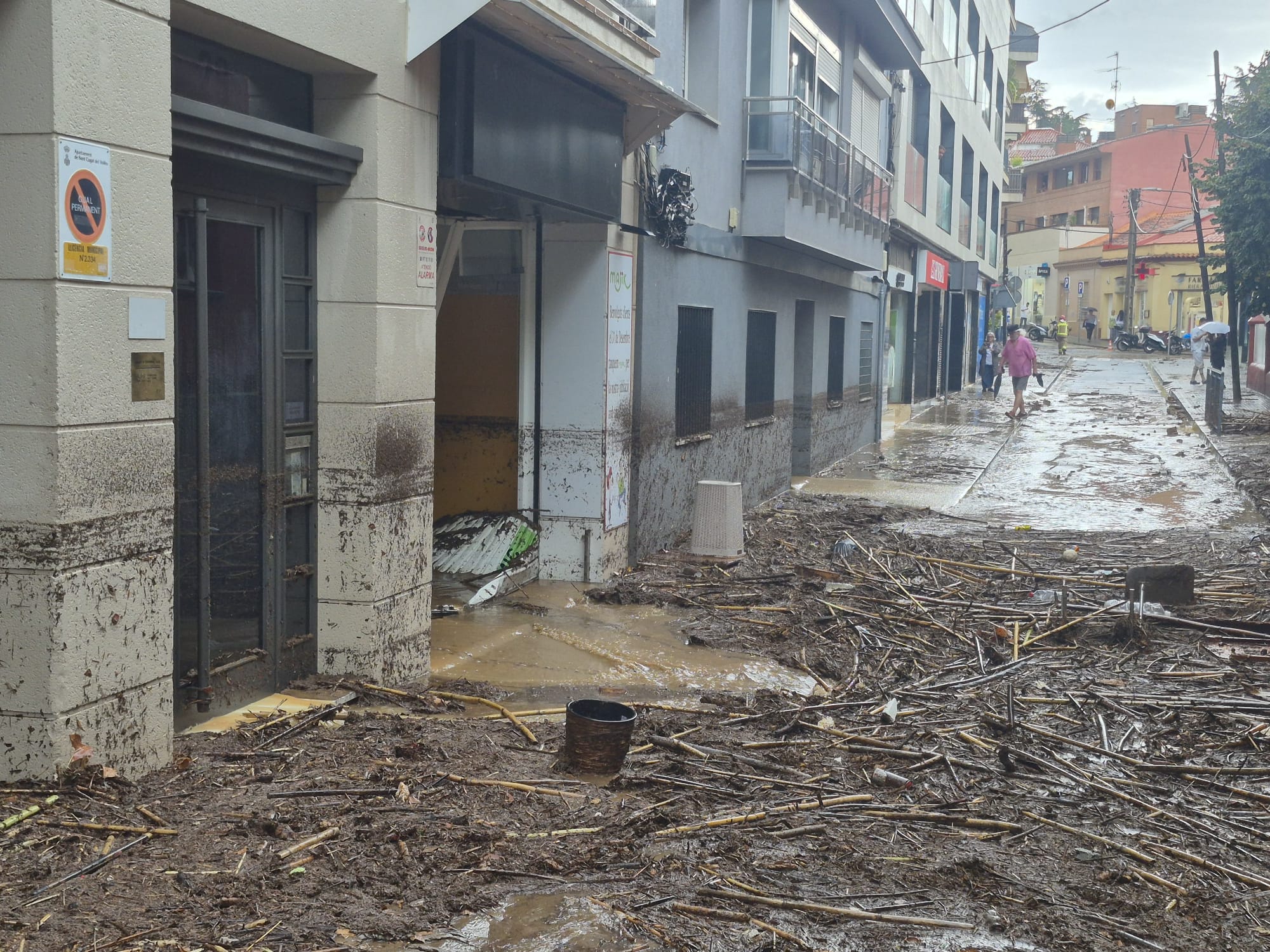 Incidències a Sant Cugat per la pluja. FOTO: TOT Sant Cugat