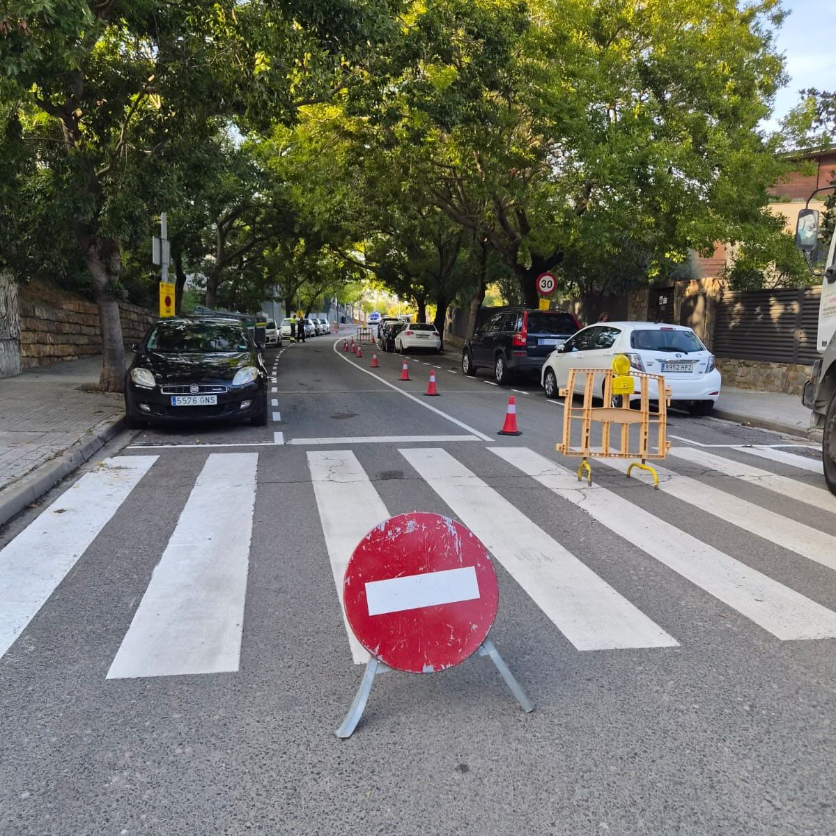 El carrer tallat FOTO: EMD Valldoreix