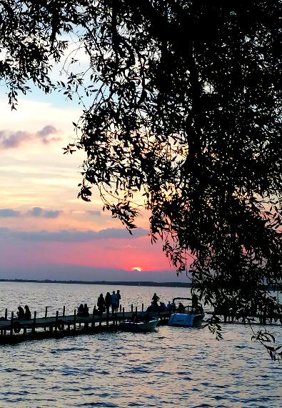 Admirando el atardecer · Steinhuder Meer Alemania FOTO: Roswitha Frebault
