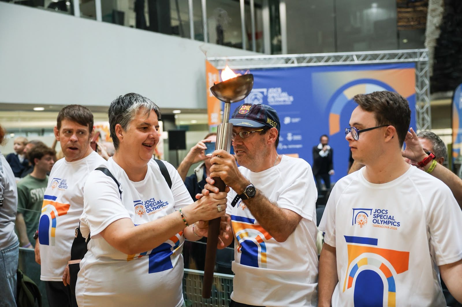 Pas de la torxa dels Jocs Special Olympics Tarragona 2026. FOTO: Ajuntament.