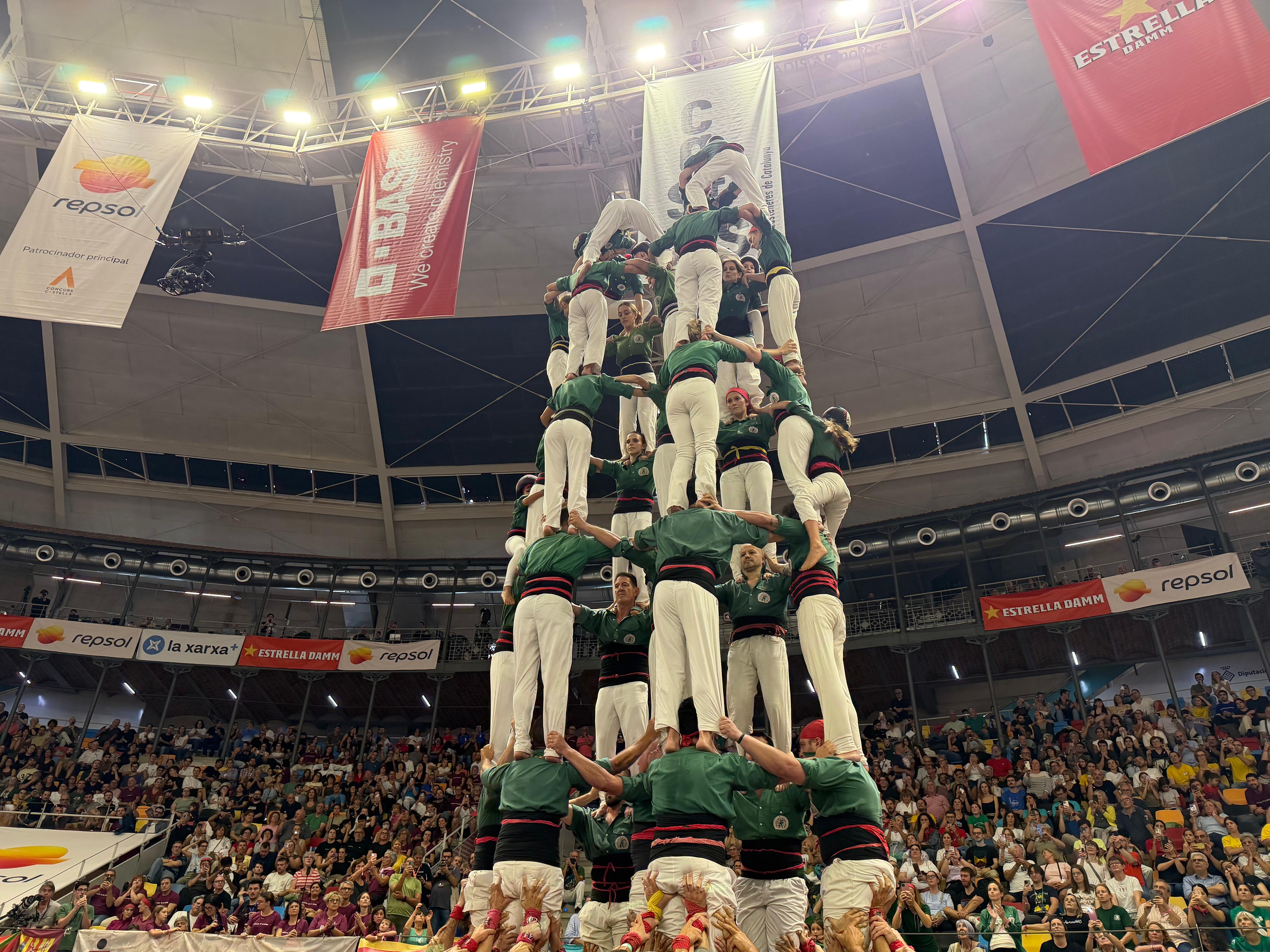 Actuació dels Gausacs al Concurs de Castells. FOTO: TOT Sant Cugat.