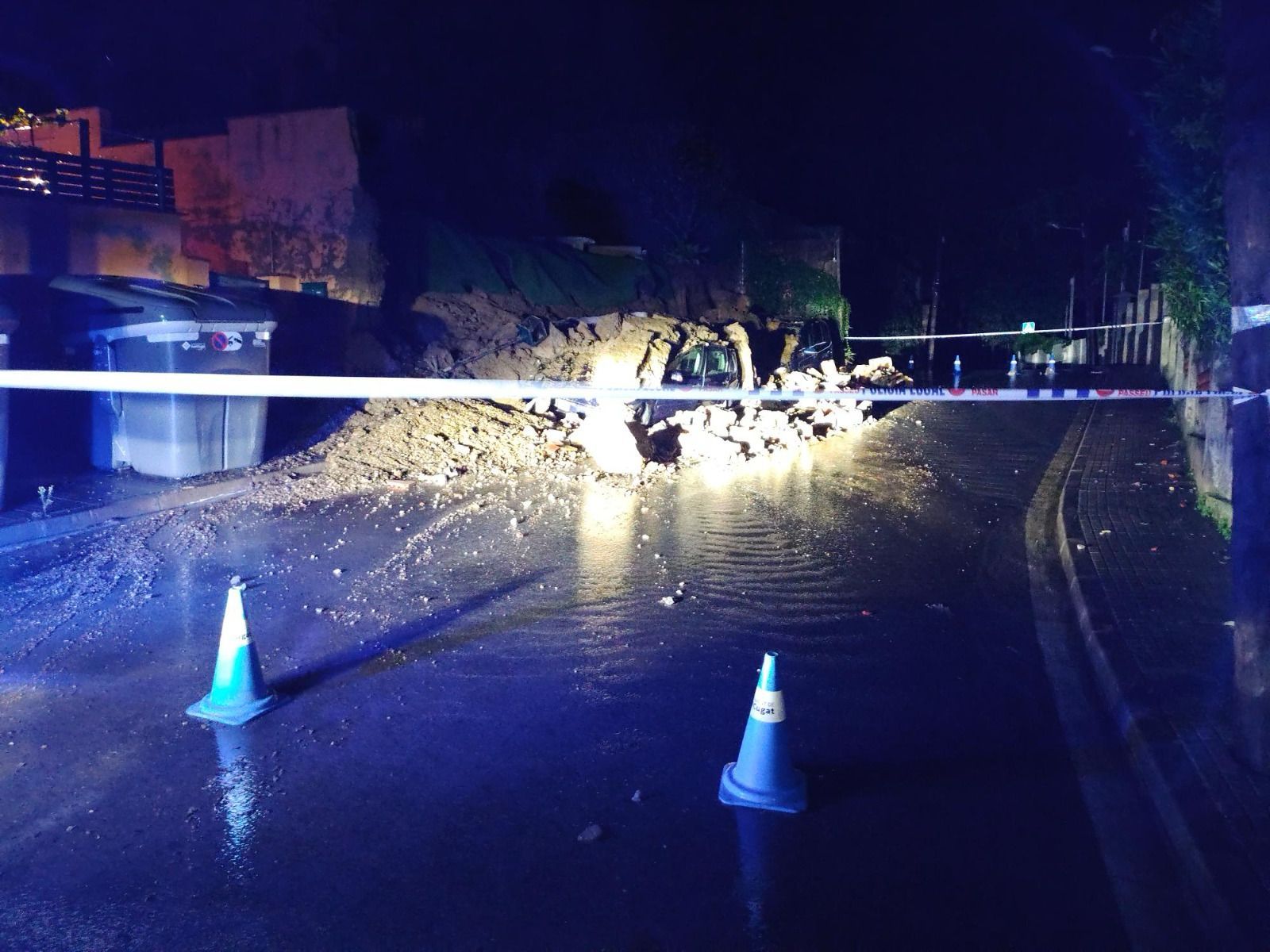 Afectacions a les Planes per la pluja de dissabte 3 d'octubre FOTO: Ajuntament de Sant Cugat