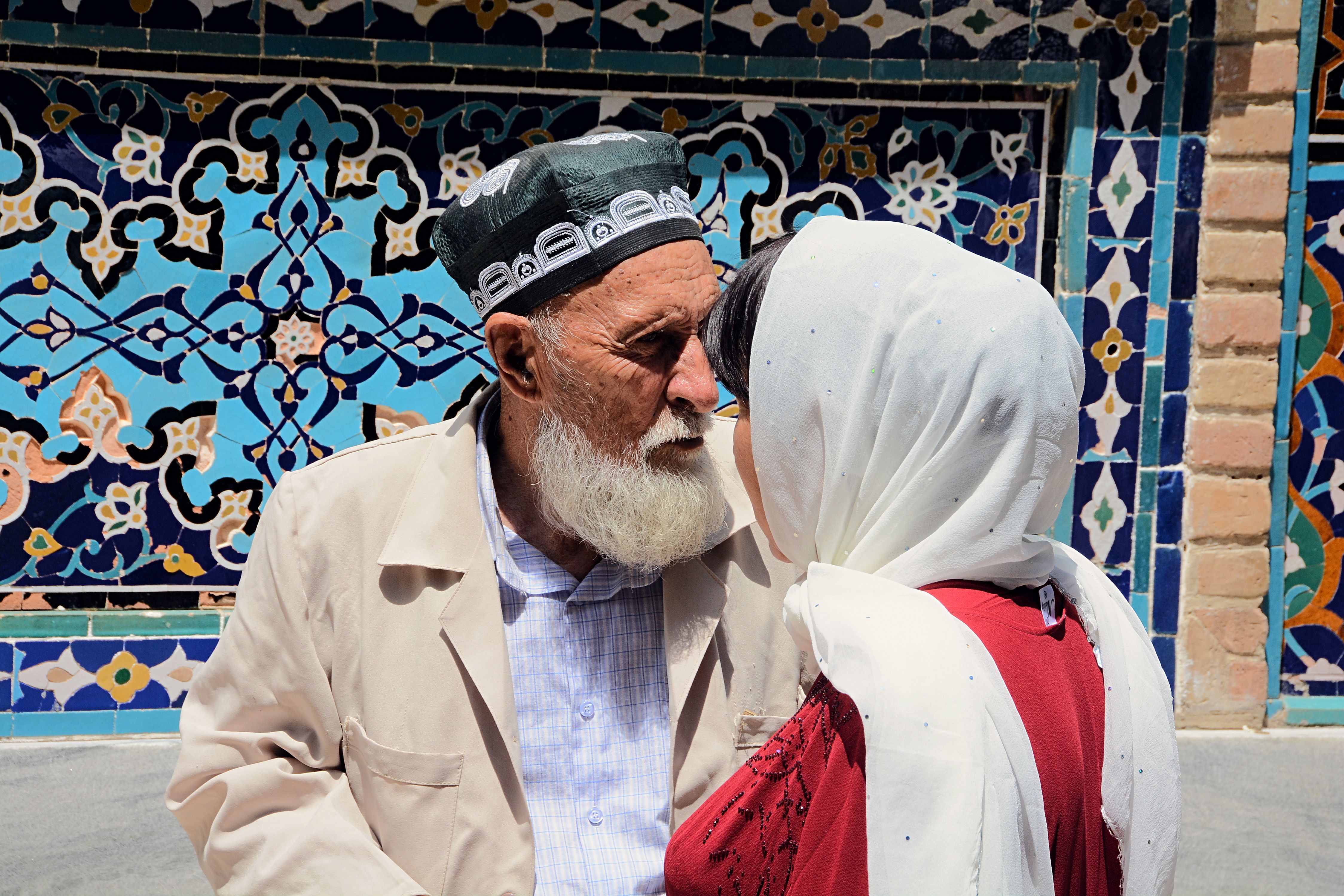 Comiat a la Necròpolis de Shah i Zinda  Samarkanda · Shah i Zinda  Samarkanda Uzbekistan FOTO: Joan Jordana i Gisbert