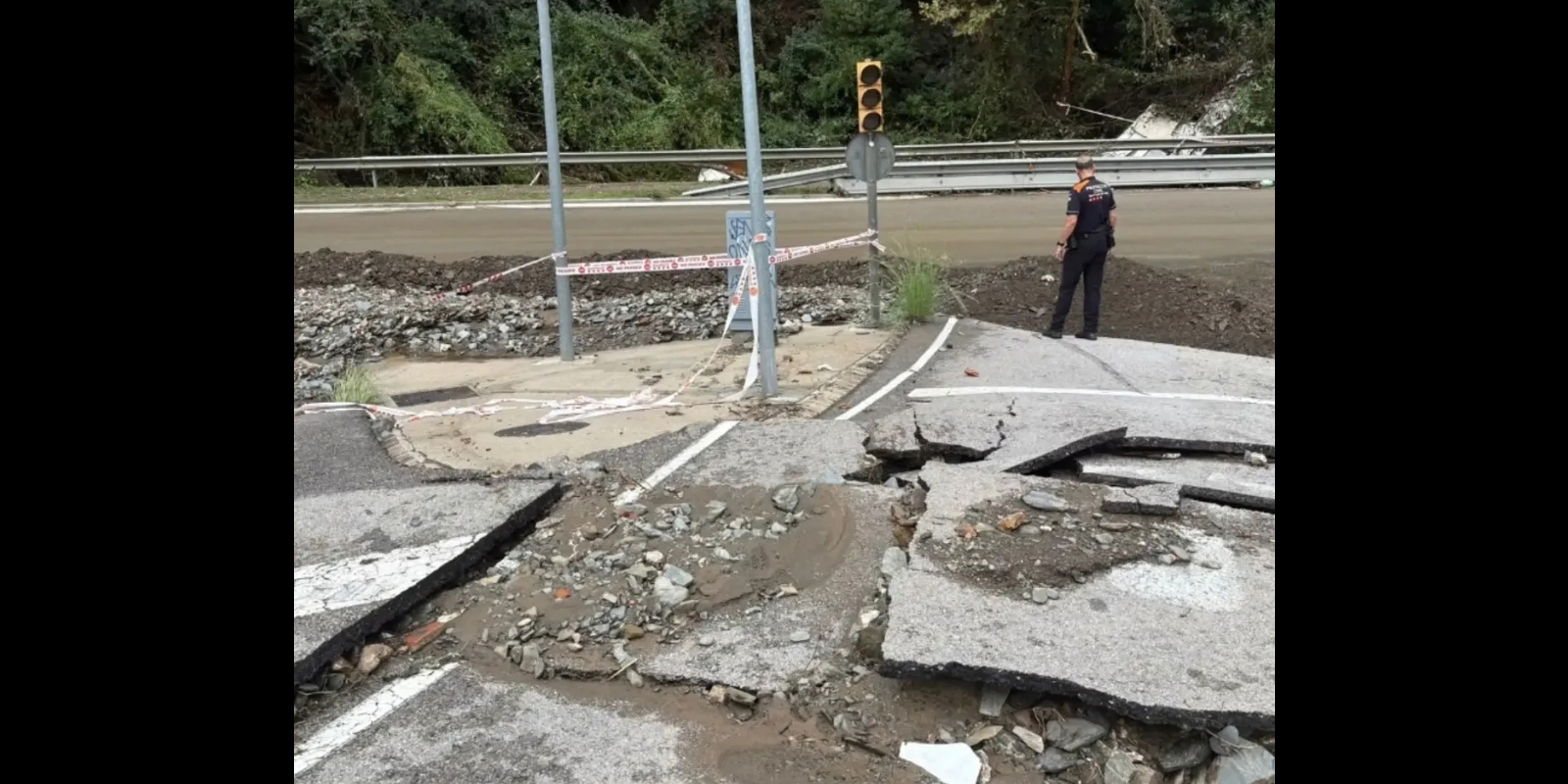 L'accés a les Planes per la carretera de Vallvidrera. FOTO: Ajuntament