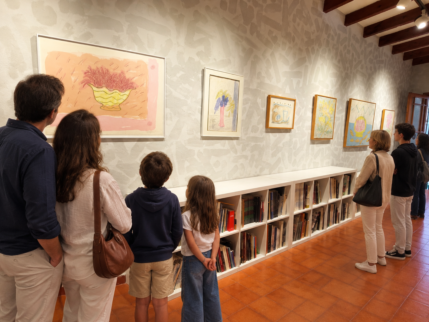 Visita familiar a Canals Galeria d'Art