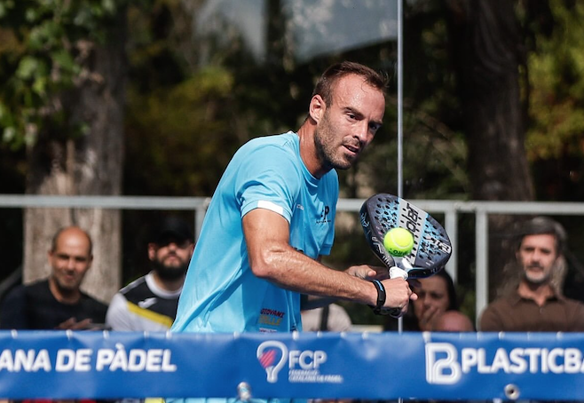 Final masculina en categoria absoluta del Campionat de Catalunya de pàdel jugat al Junior FC el 2025. FOTO: FCP