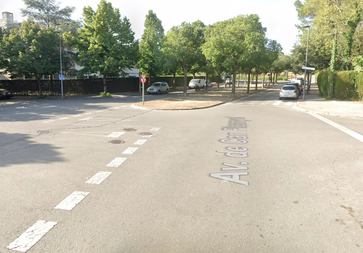 Encreuament entre l'avinguda de Can Picanyol i el carrer de Sant Rafael FOTO: Google Maps